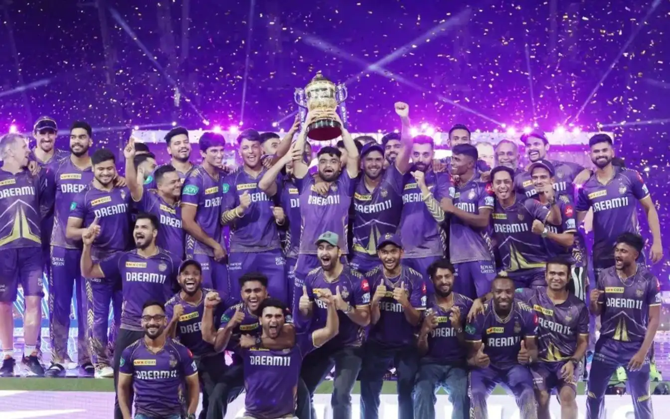 Kolkata Knight Riders team [Source: @IYU5H/X.com]