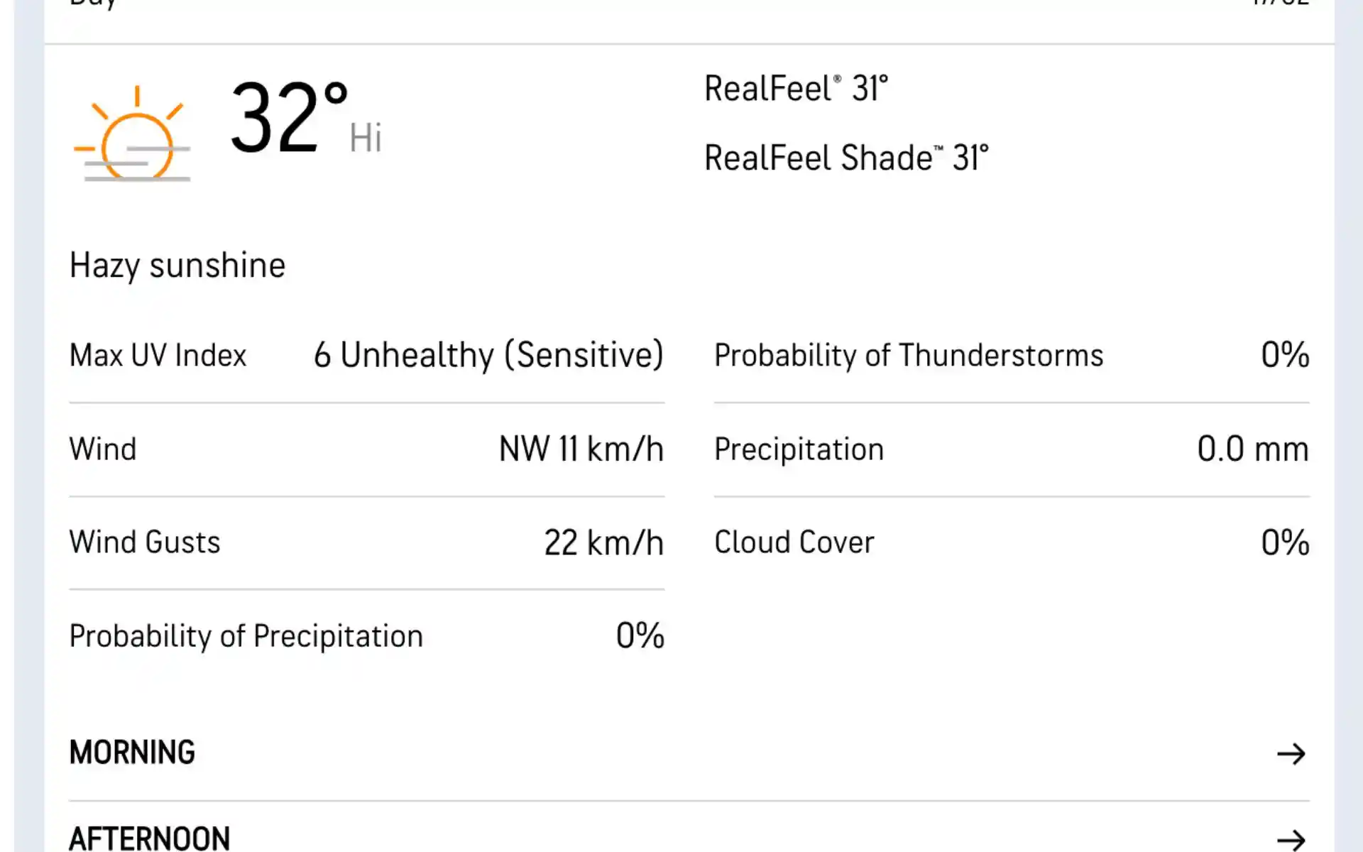 कोटामी स्टेडियम वडोदरा के लिए मौसम की रिपोर्ट (स्रोत: Accuweather.com)