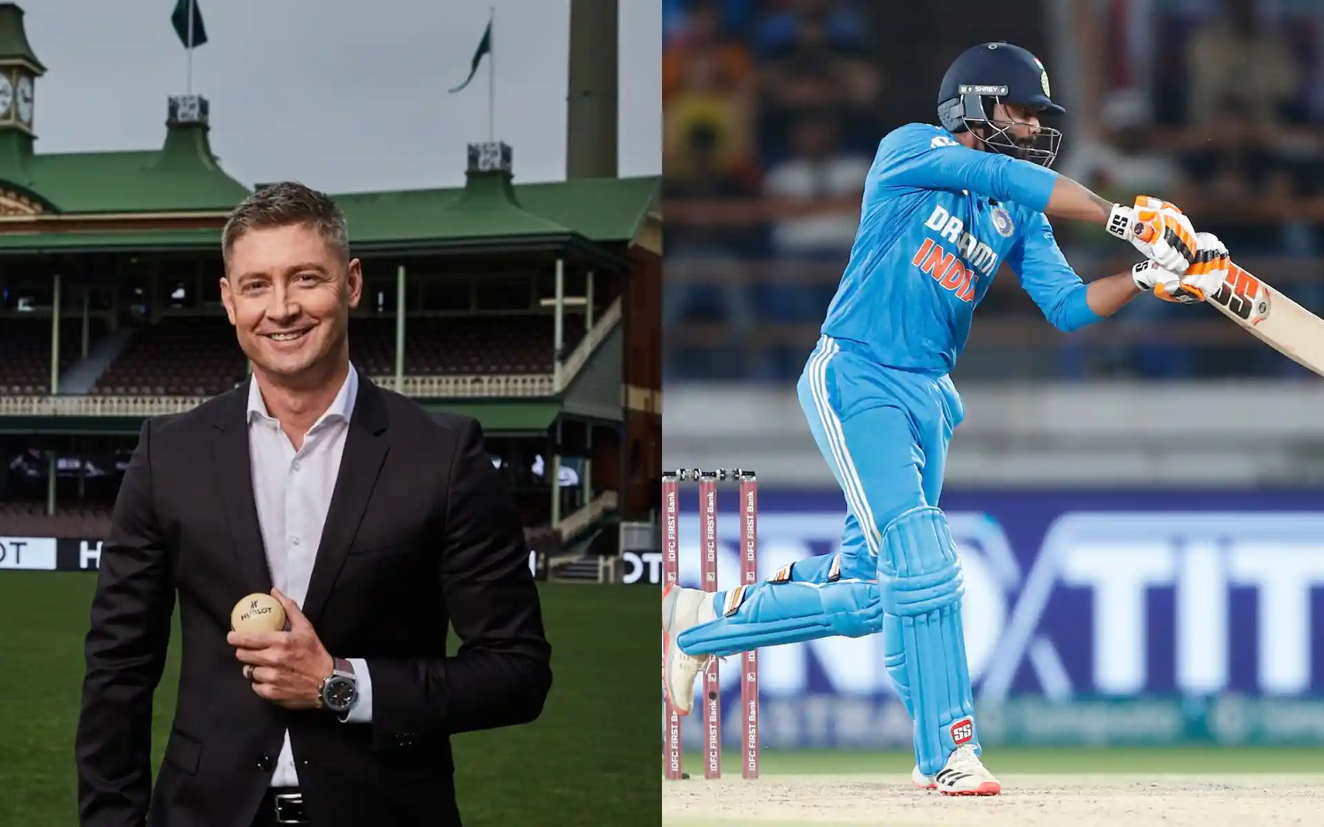 क्लार्क ने चैंपियंस ट्रॉफी पर की साहसिक भविष्यवाणी (स्रोत: @MClarke23/x.com, @BCCI/x.com)