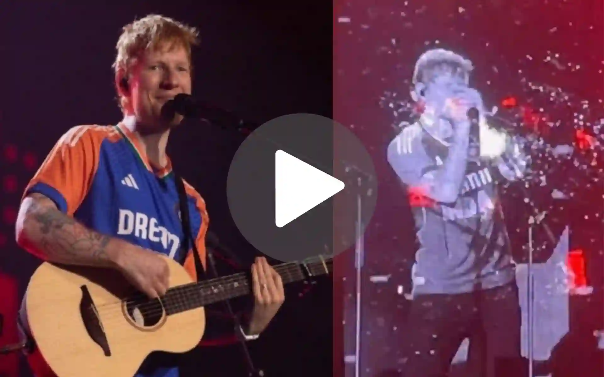 De-Tour? British Music Sensation Ed Sheeran Dons India Jersey To Surprise Delhi Crowd