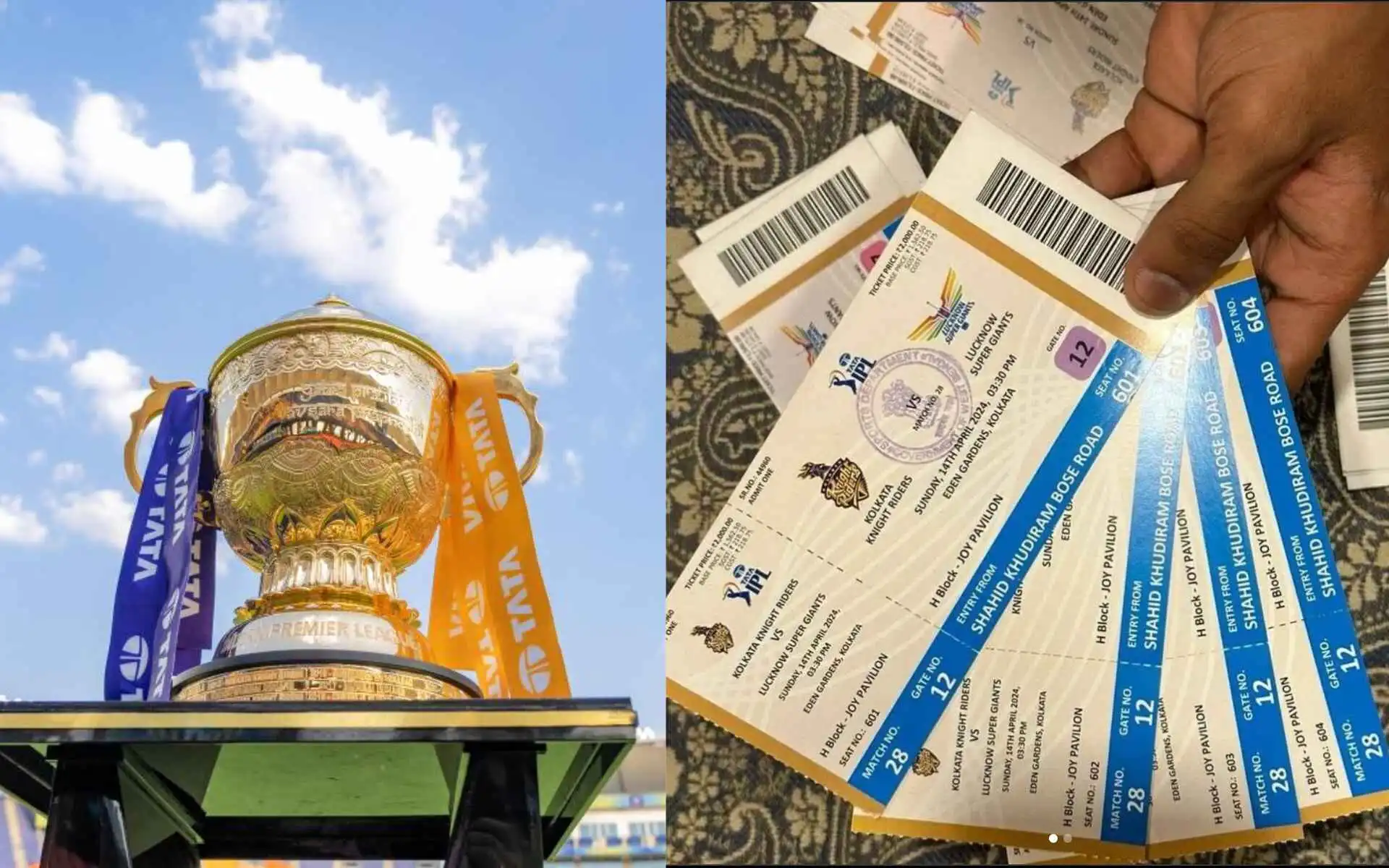 IPL 2025 Tickets (Source:@bgt2025,x.com and IG)