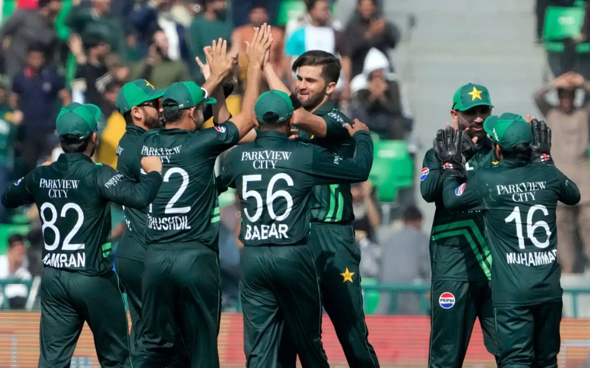 Pakistan players in action [Source: AP]
