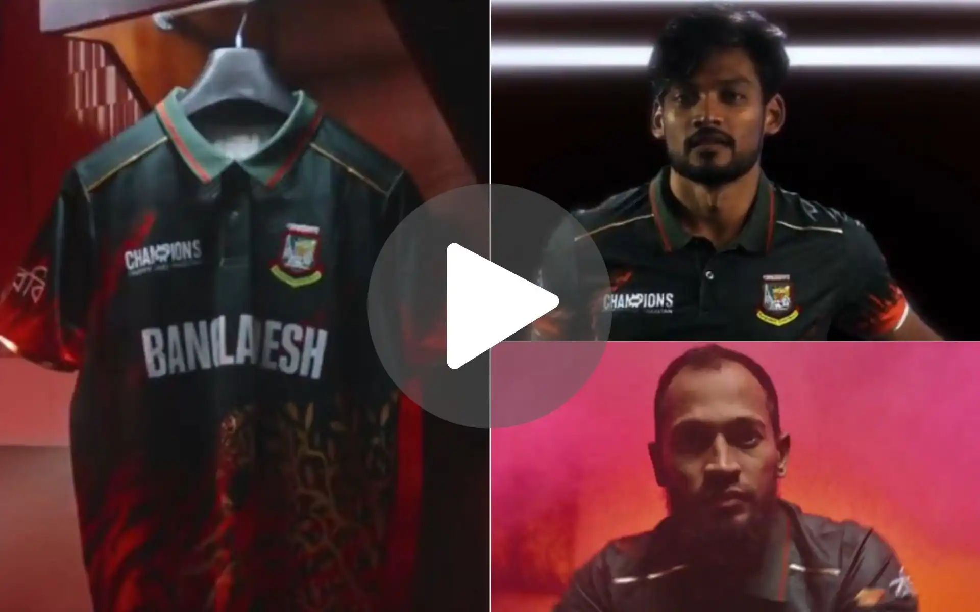 Najmul And Co Dazzle As Bangladesh Unveil Tiger-Printed Champions Trophy Jersey - Watch