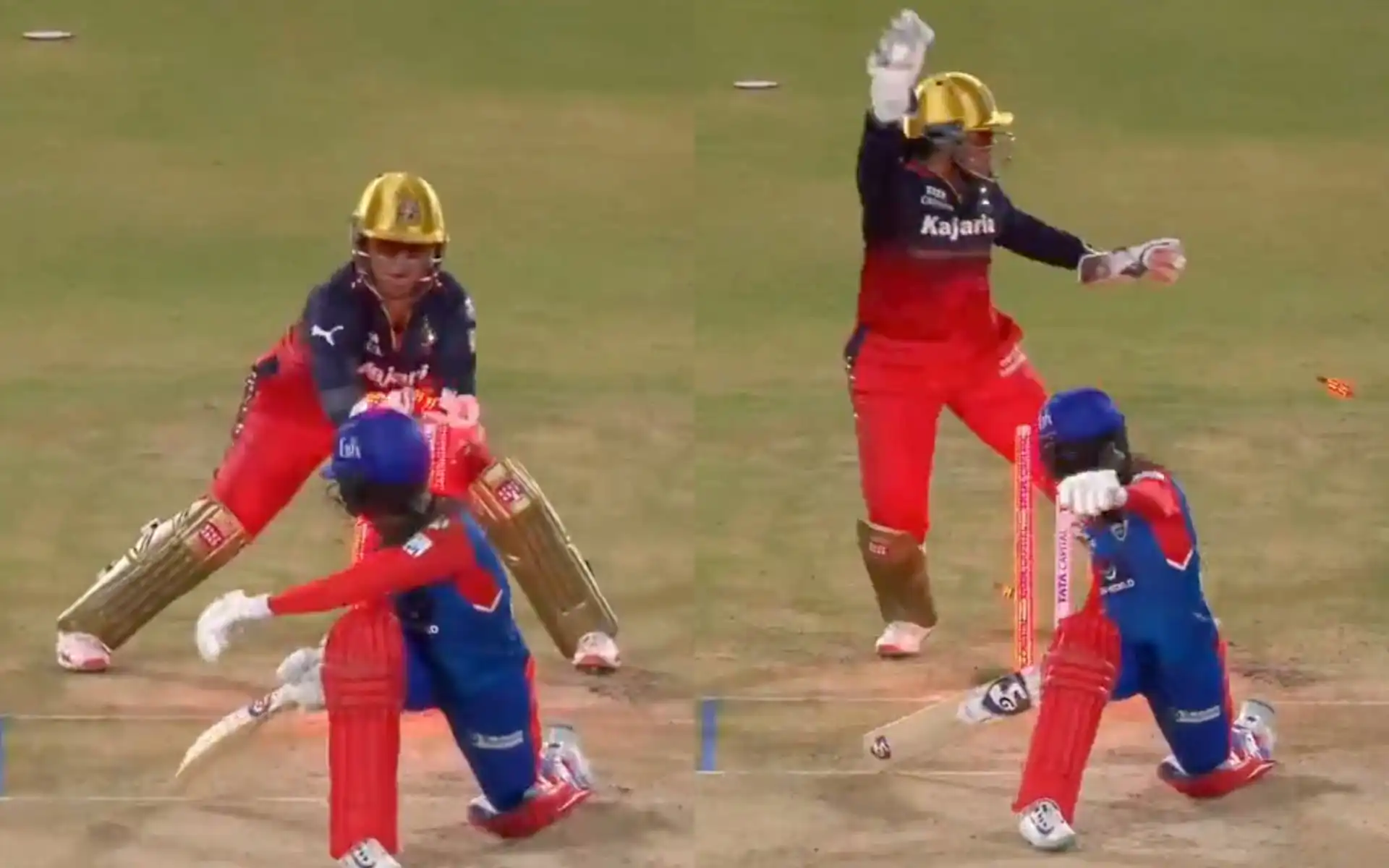 Richa Ghosh's magnificent stumping [Source: @kuchbhi12341416/X]