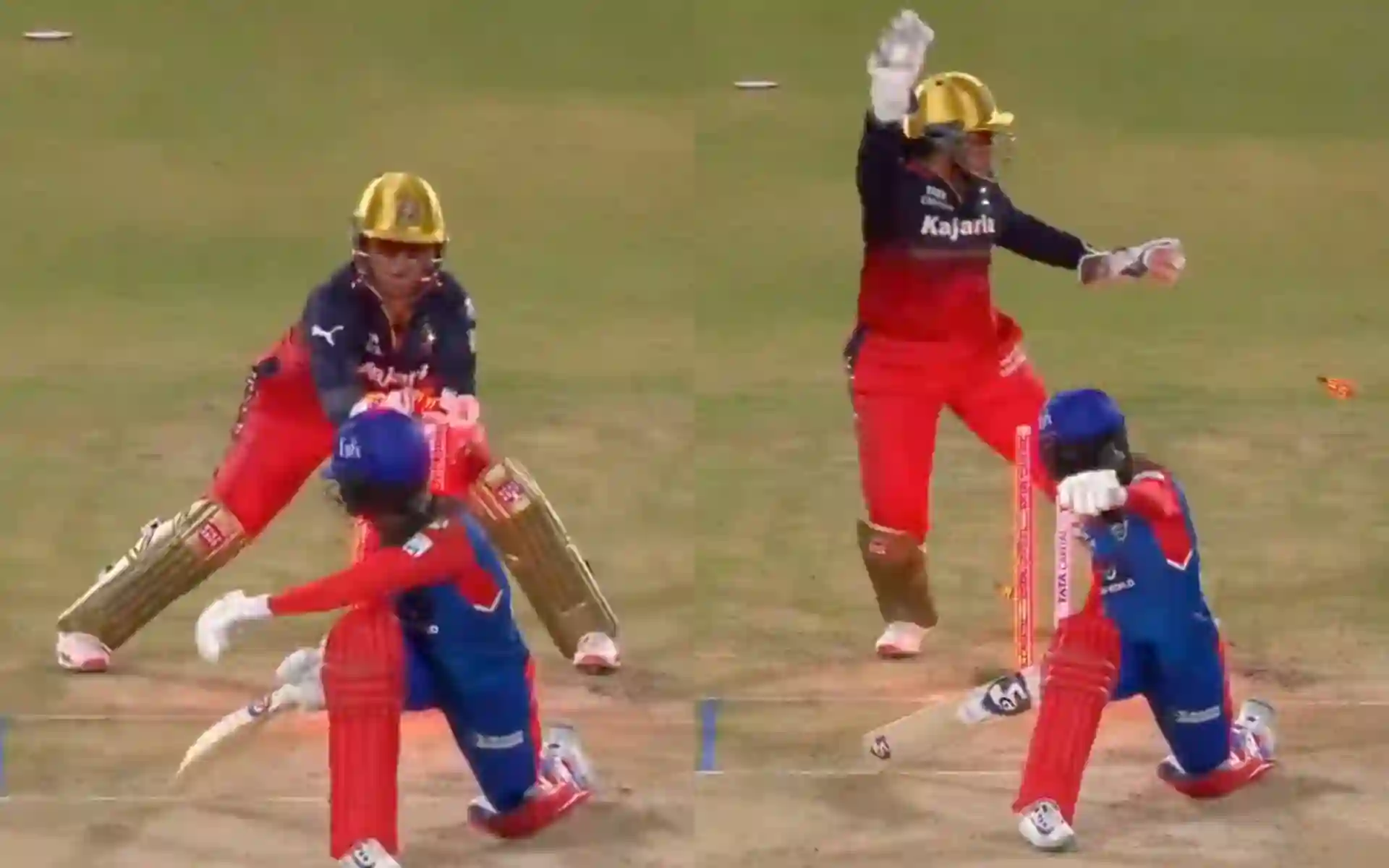 Richa Ghosh's magnificent stumping [Source: @kuchbhi12341416/X]