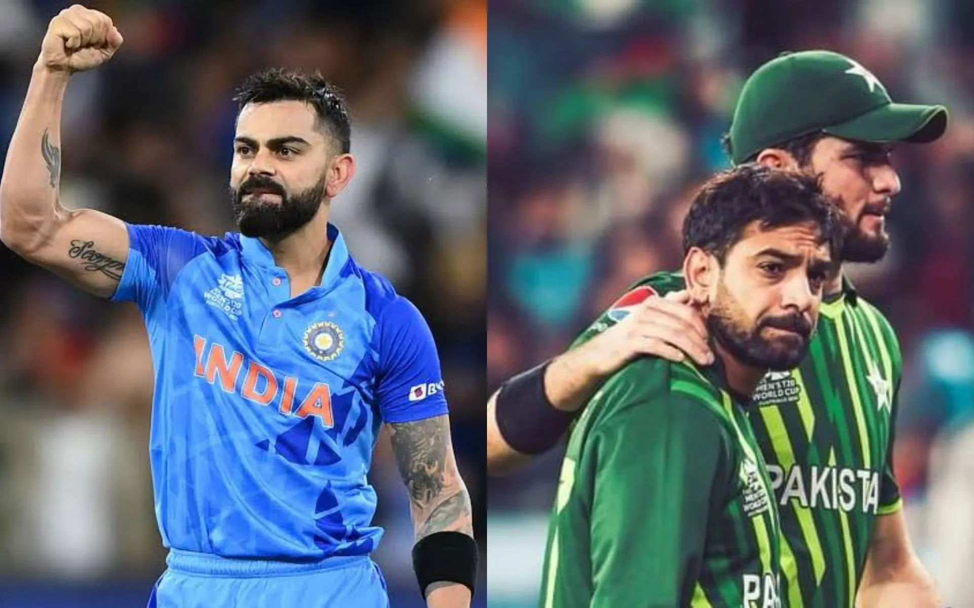 Kohli dominated Rauf in 2022 T20 WC [Source: @imkevin149/x.com, @SPORTYVISHAL/x.com]