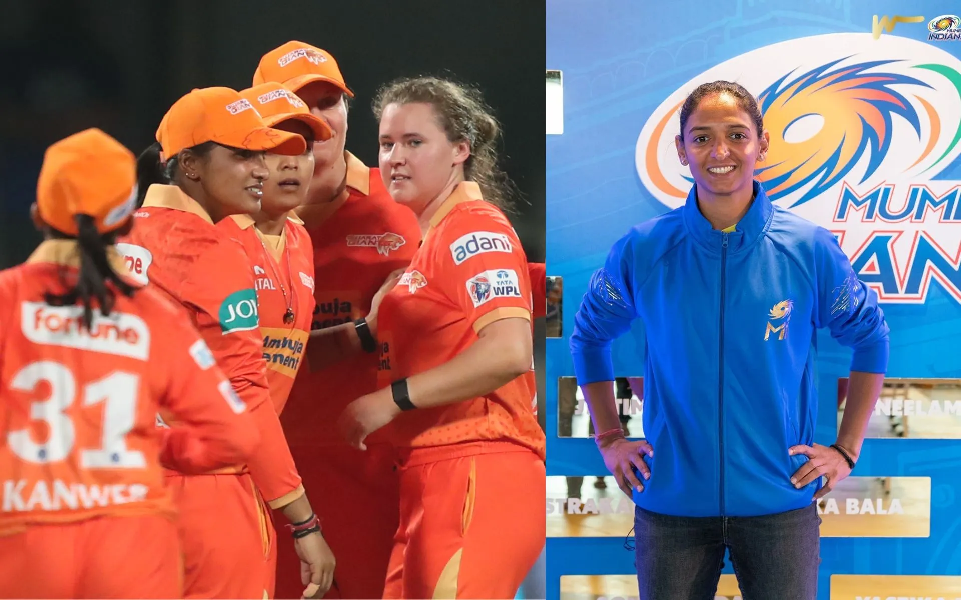 Gujarat Giants will face Mumbai Indians (Source:@wplt20,x.com)