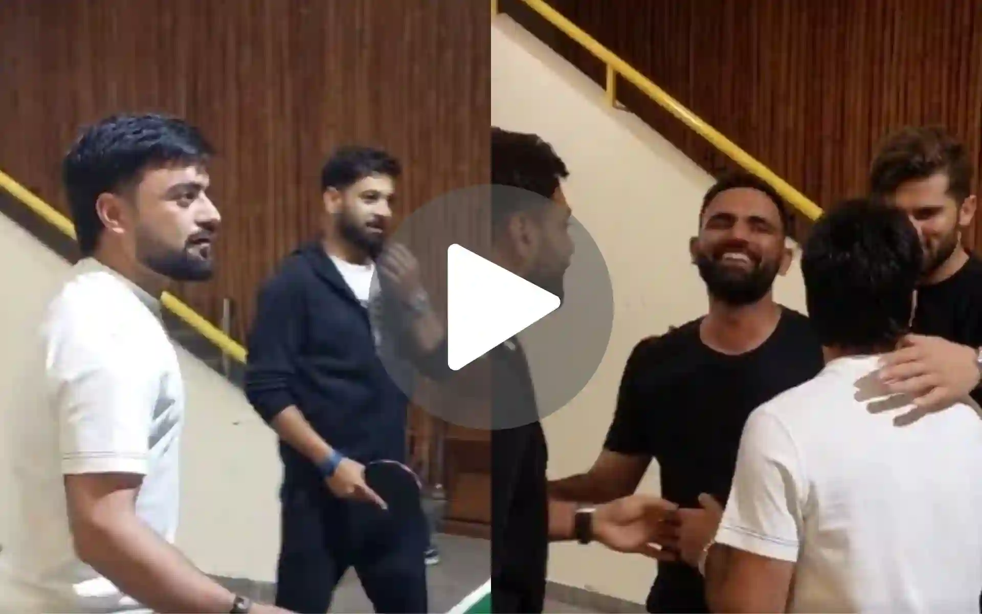 [Watch] Rashid Khan Enjoys Game Of Table Tennis With Shaheen, Fakhar Before Champions Trophy