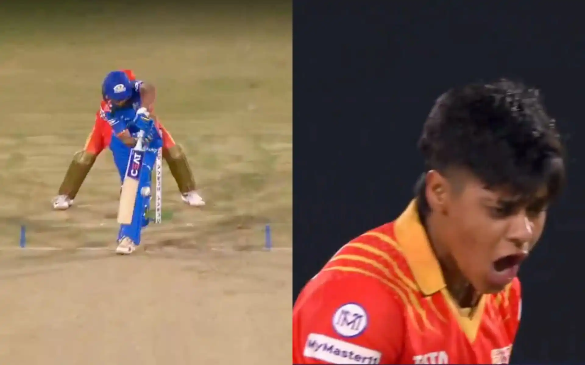 Kashvee's celebration after dismissing Harmanpreet [Source: @kuchbhi12341416/X]