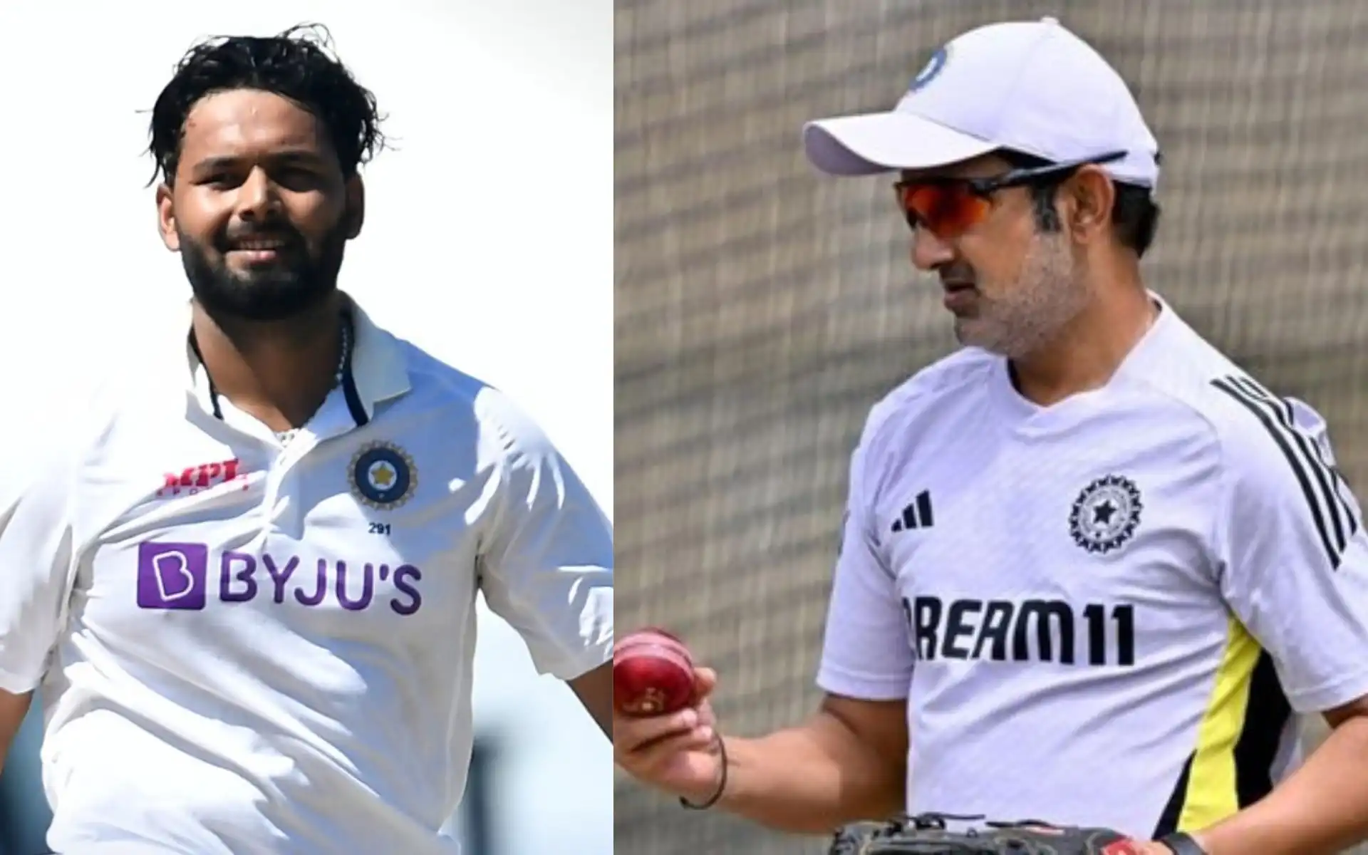 Rishabh Pant and Gautam Gambhir [Source: @7Cricket/X.com]