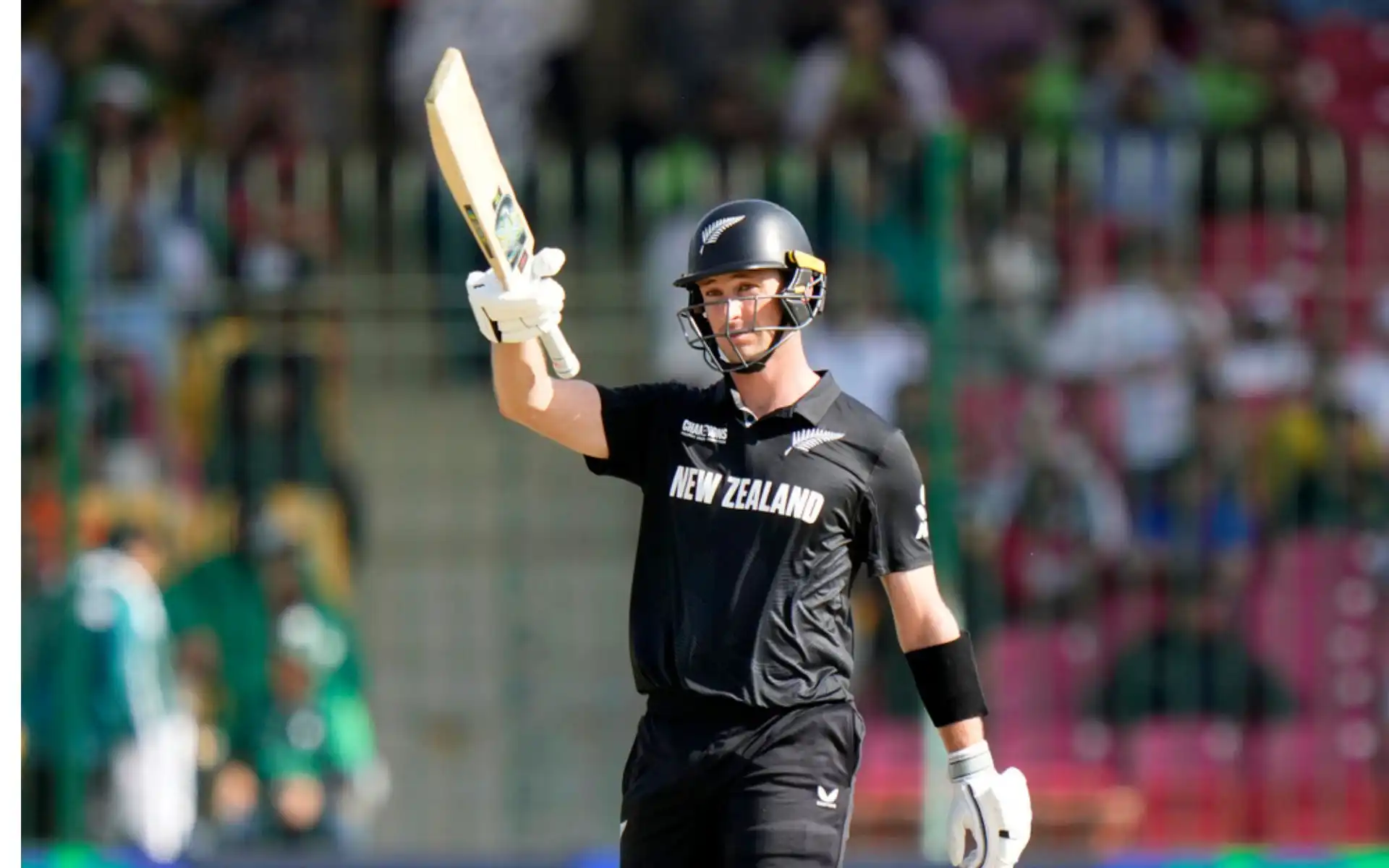 Will Young gets his century in style [Source: AP]