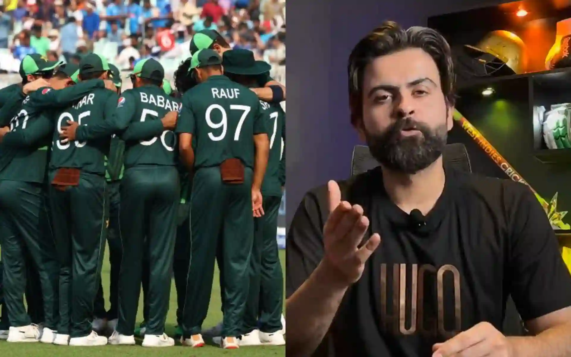 Pakistan Cricket Team and Ahmed Shehzad [Source: @iamsmohsin/X.com]