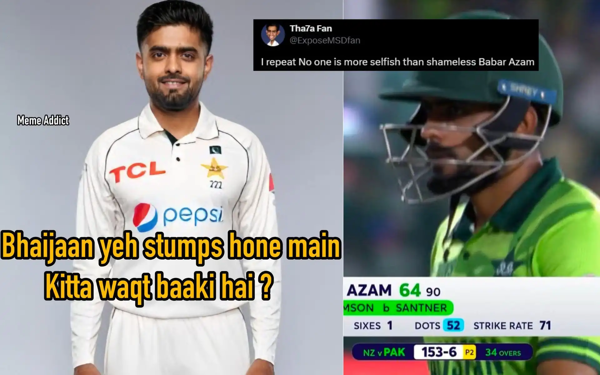 ‘ODI Ko Test Jaisa Khela…’ Selfish Babar Azam Trolled After Flop Show Vs New Zealand