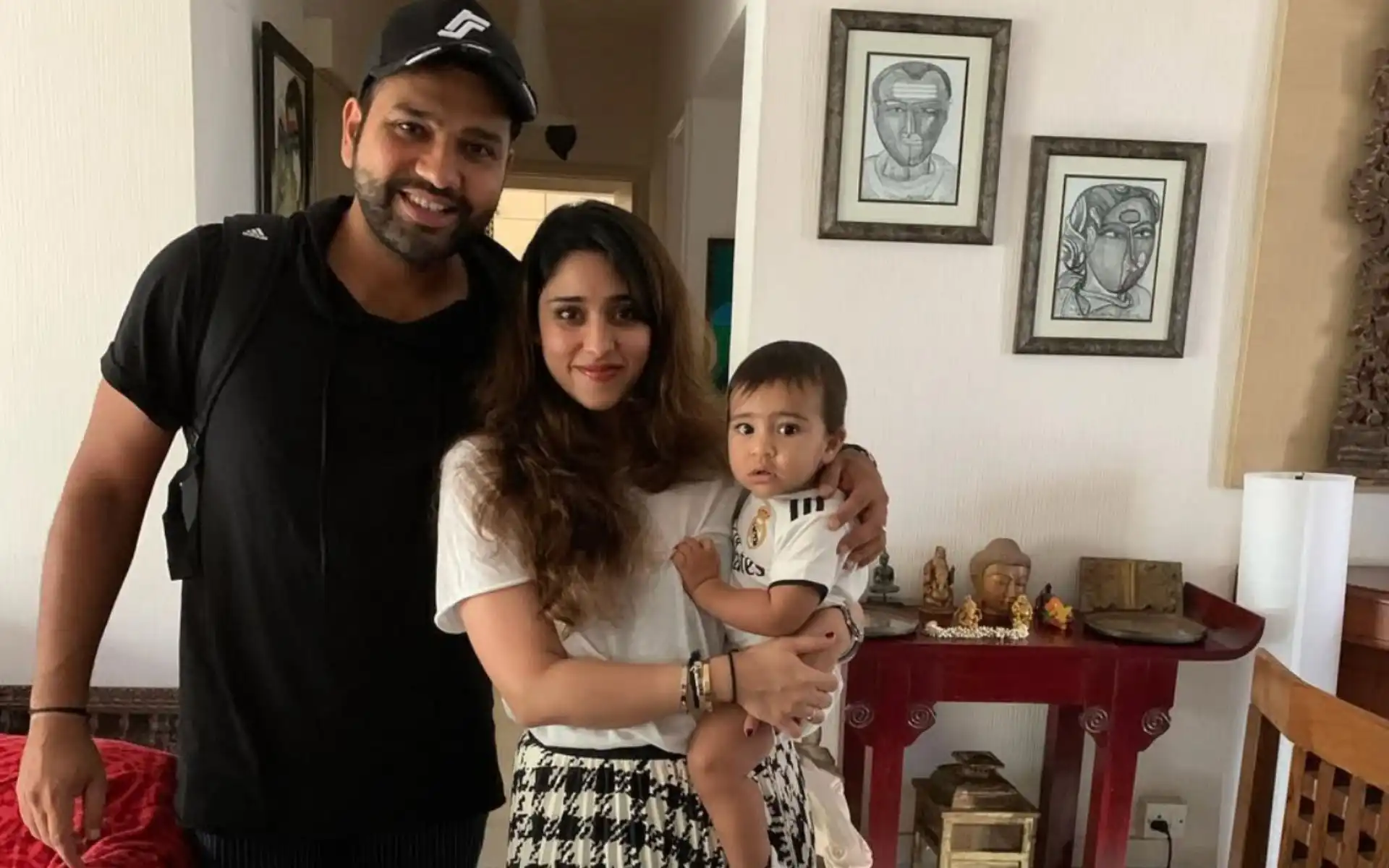 Rohit Sharma Family [Source: @ritssajdeh/Instagram]