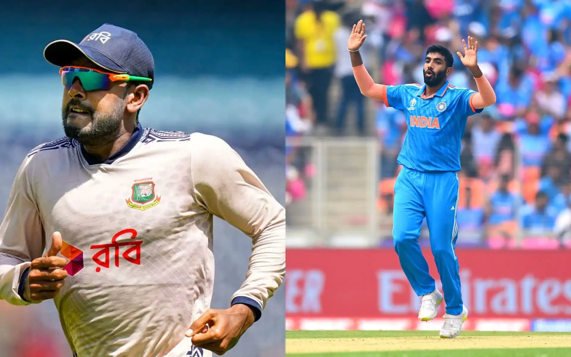Miraz was dismissed twice by Bumrah in the Kanpur Test. [Source: @debasissen & @Vinay_Kumar_R/X]
