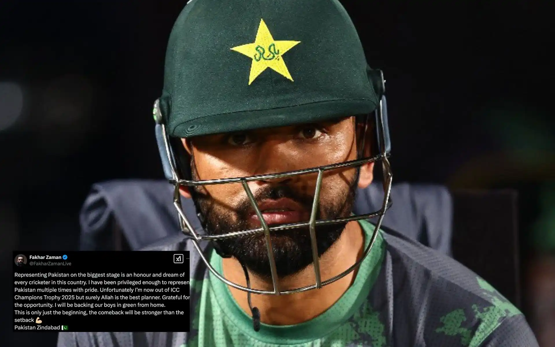 Major Setback For Pakistan! Fakhar Zaman Ruled Out Of Champions Trophy 2025
