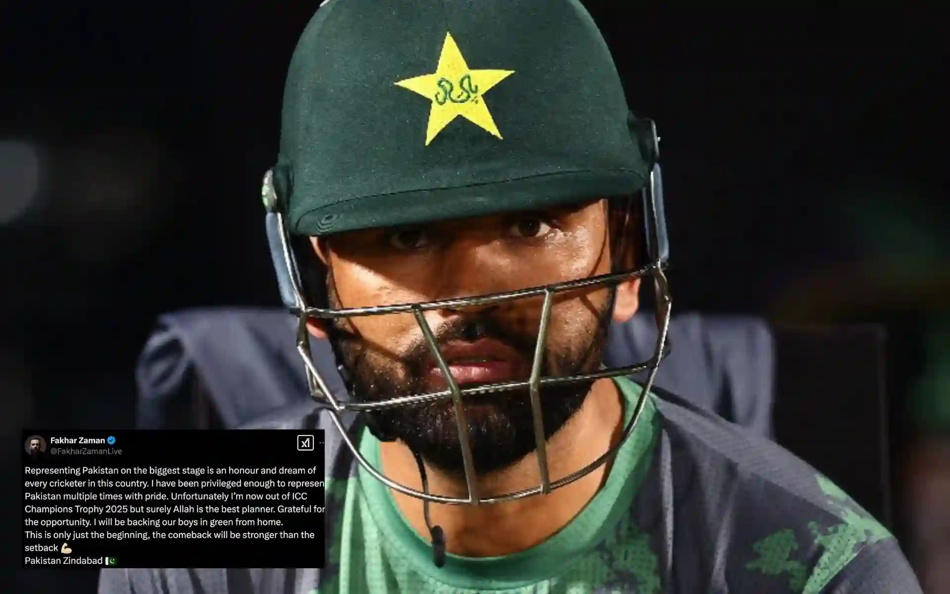 Major Setback For Pakistan! Fakhar Zaman Ruled Out Of Champions Trophy 2025