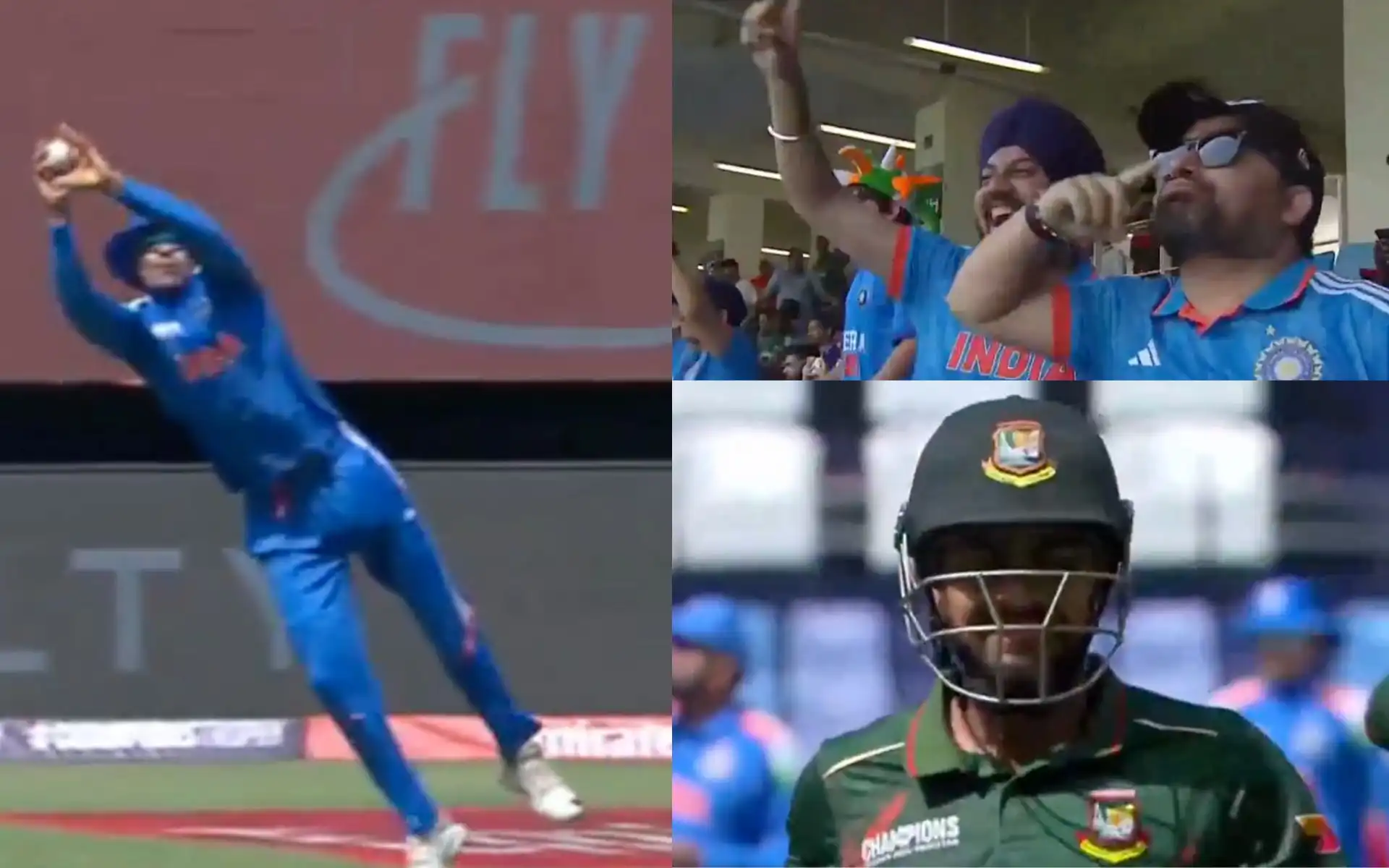 Indian fans enjoying Gill's effort [Source: @kuchbhi12341416/x.com]