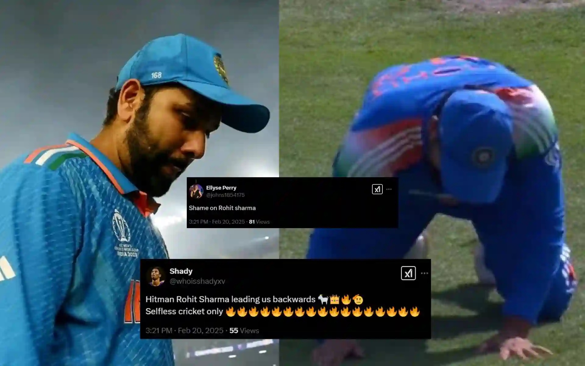 Rohit Sharma trolled [Source: @meri_mrziii/X.com]