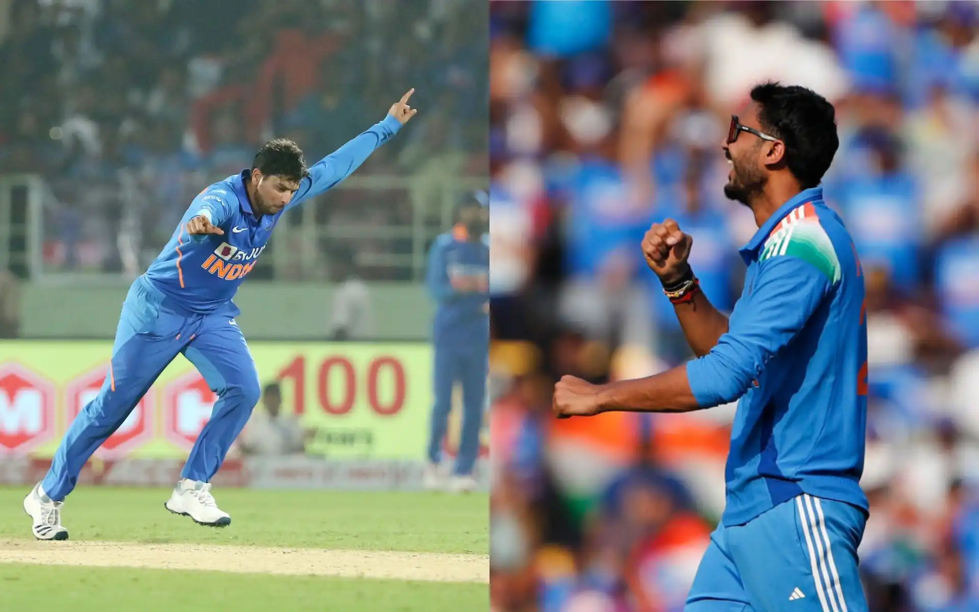 Kuldeep Yadav and Axar Patel (Source: @BORN4WIN/X.com, @BCCI/X.com)