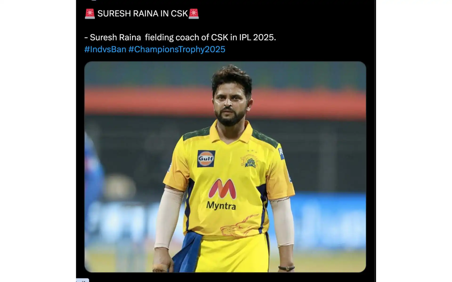Suresh Raina Back For CSK In IPL 2025? Will Ex-India Star Join The Franchise As A Coach?