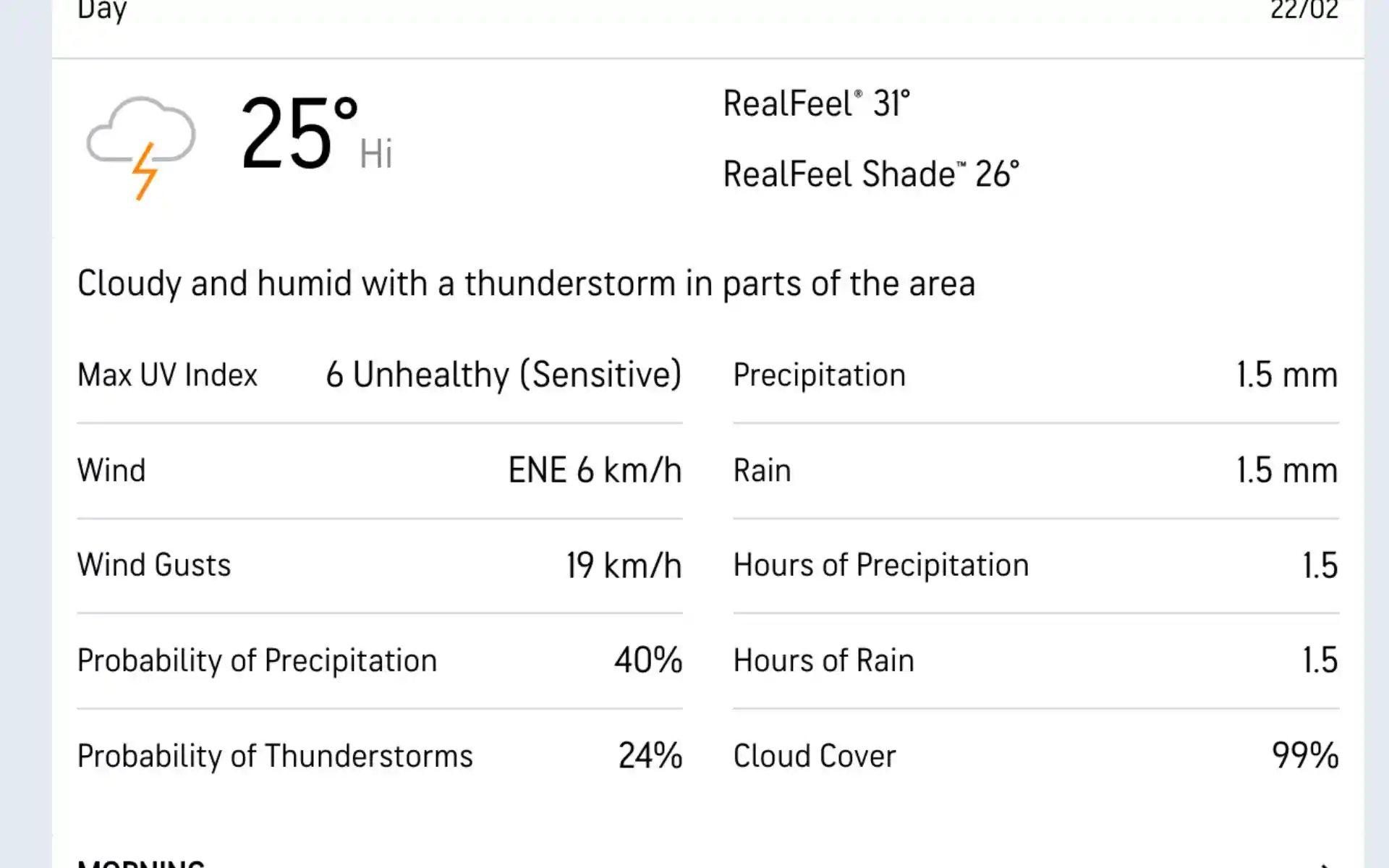 ZIM बनाम IRE मौसम रिपोर्ट (स्रोत: @AccWeather.com)