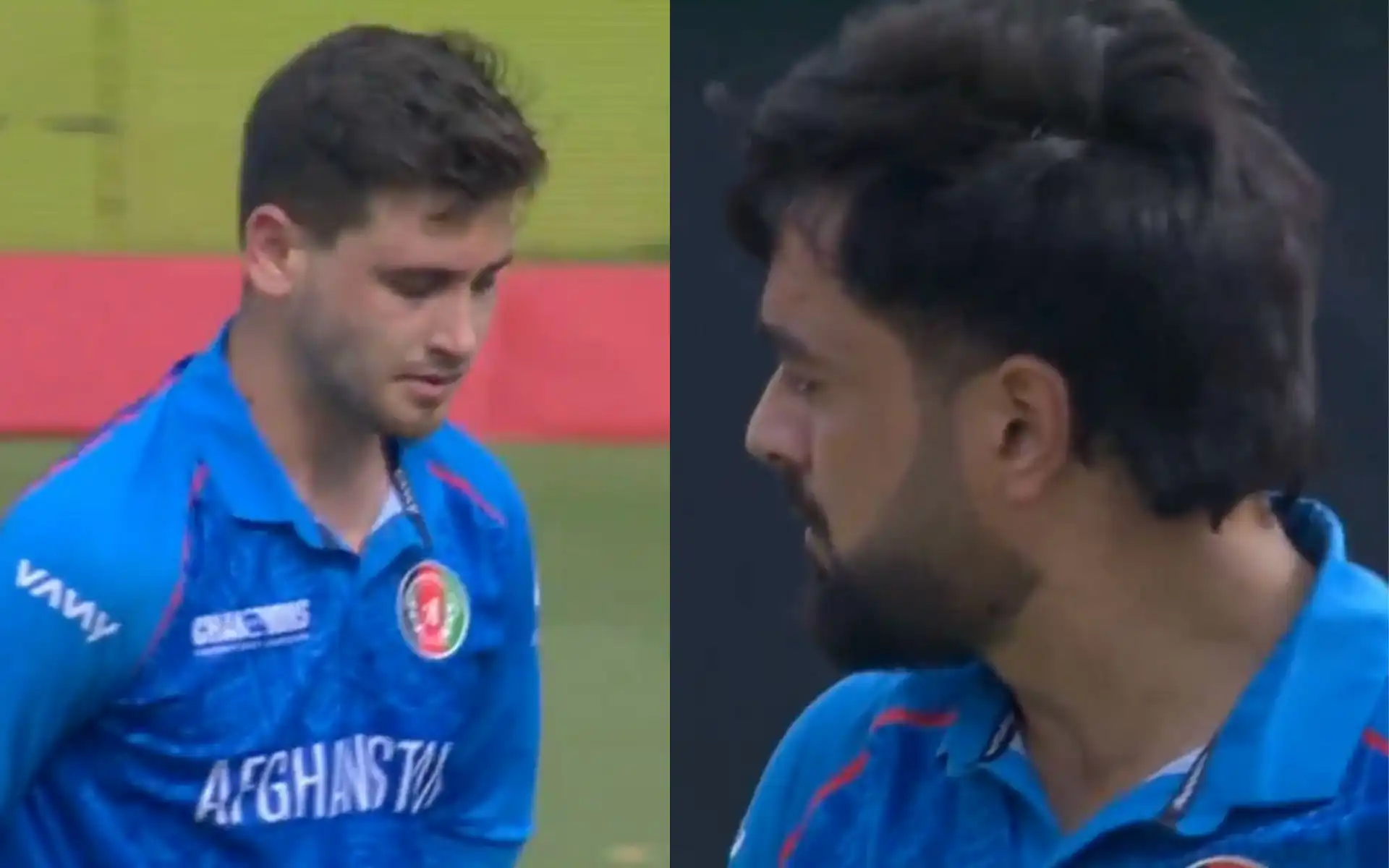 Rashid stares at Noor Ahmad [Source: @kuchbhi12341416/X.com]
