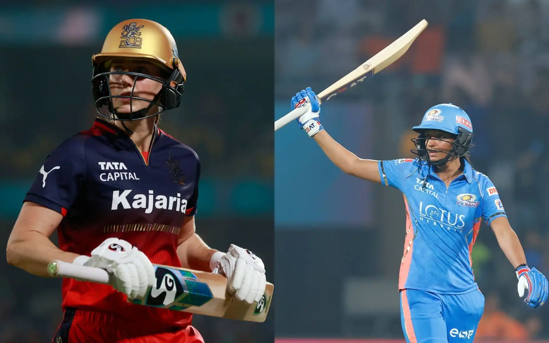Elllyse Perry aand Harmanpreet Kaur (Source: @Wplt20/X.com)