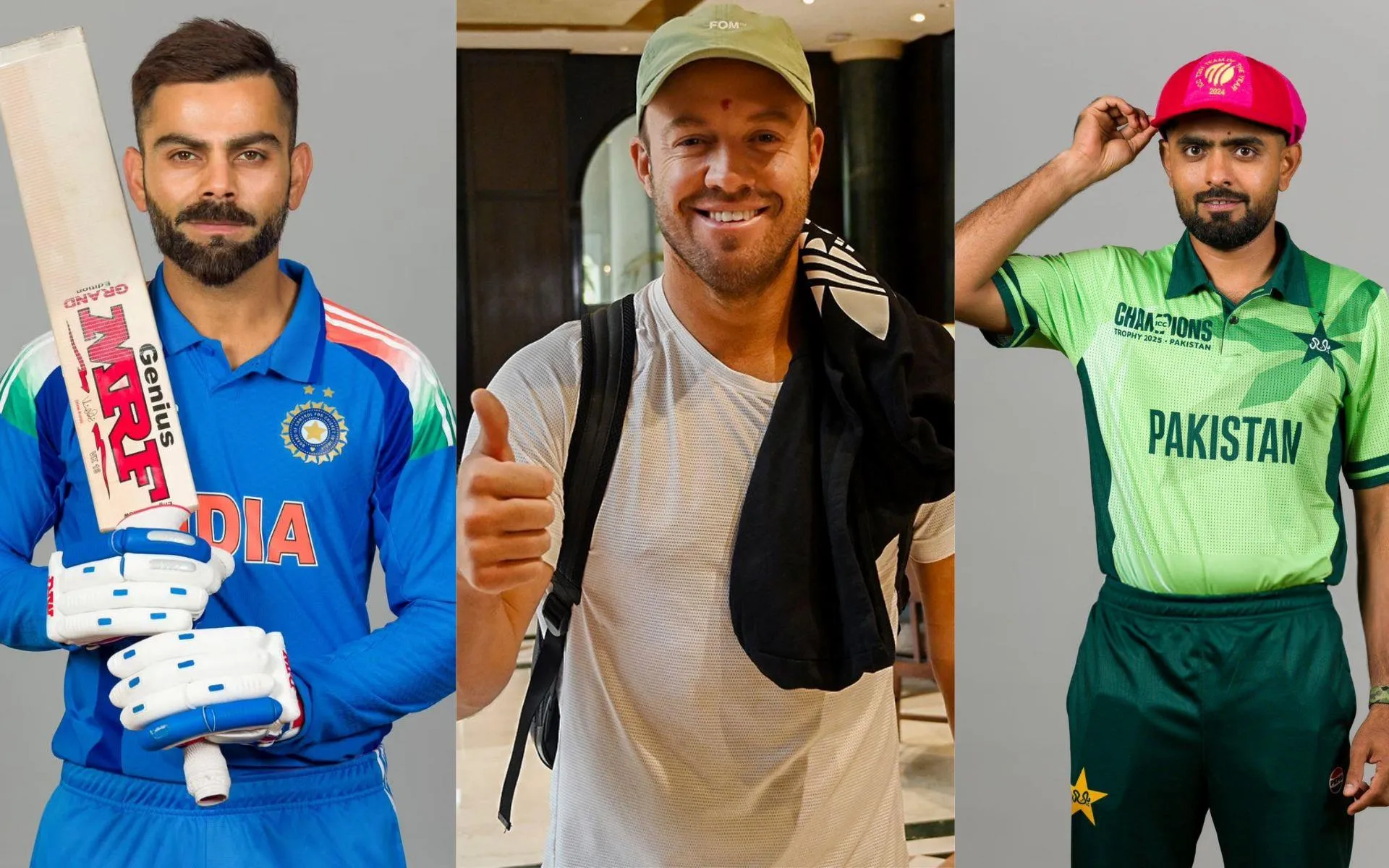 Ab de Villiers predicted the winner of IND vs PAK [Source: @ddsportschannel, @RCBTweets, @Team_BabarAzam/x.com]