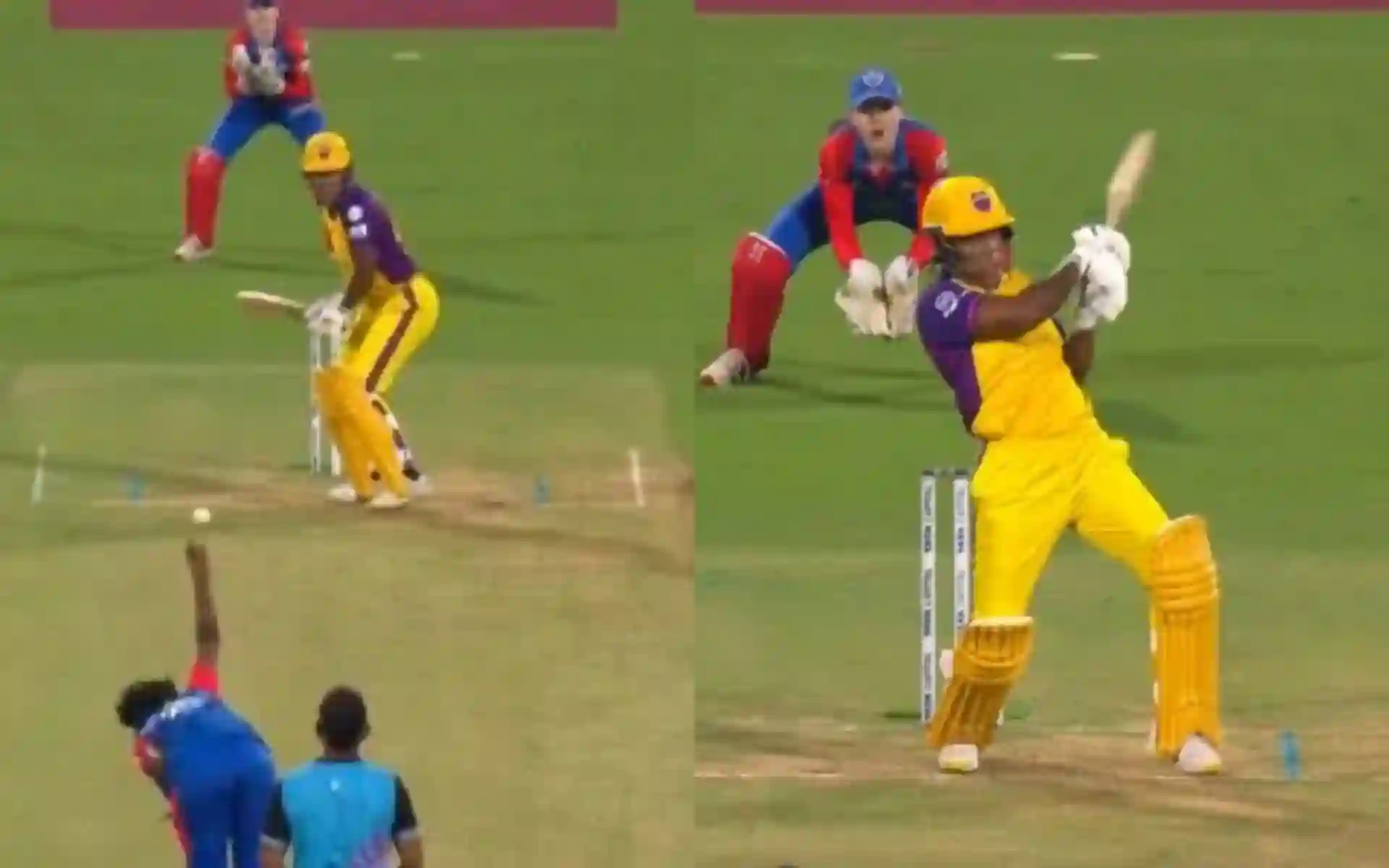 Chinelle Henry in blazing mode against Delhi Capitals [Source: @wplt20/x]