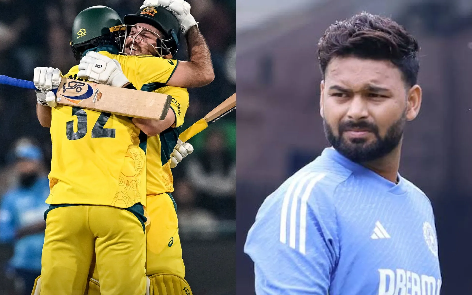 Josh Inglis and Rishabh Pant [Source: @cricketcomau, @riseup_pant17/x]