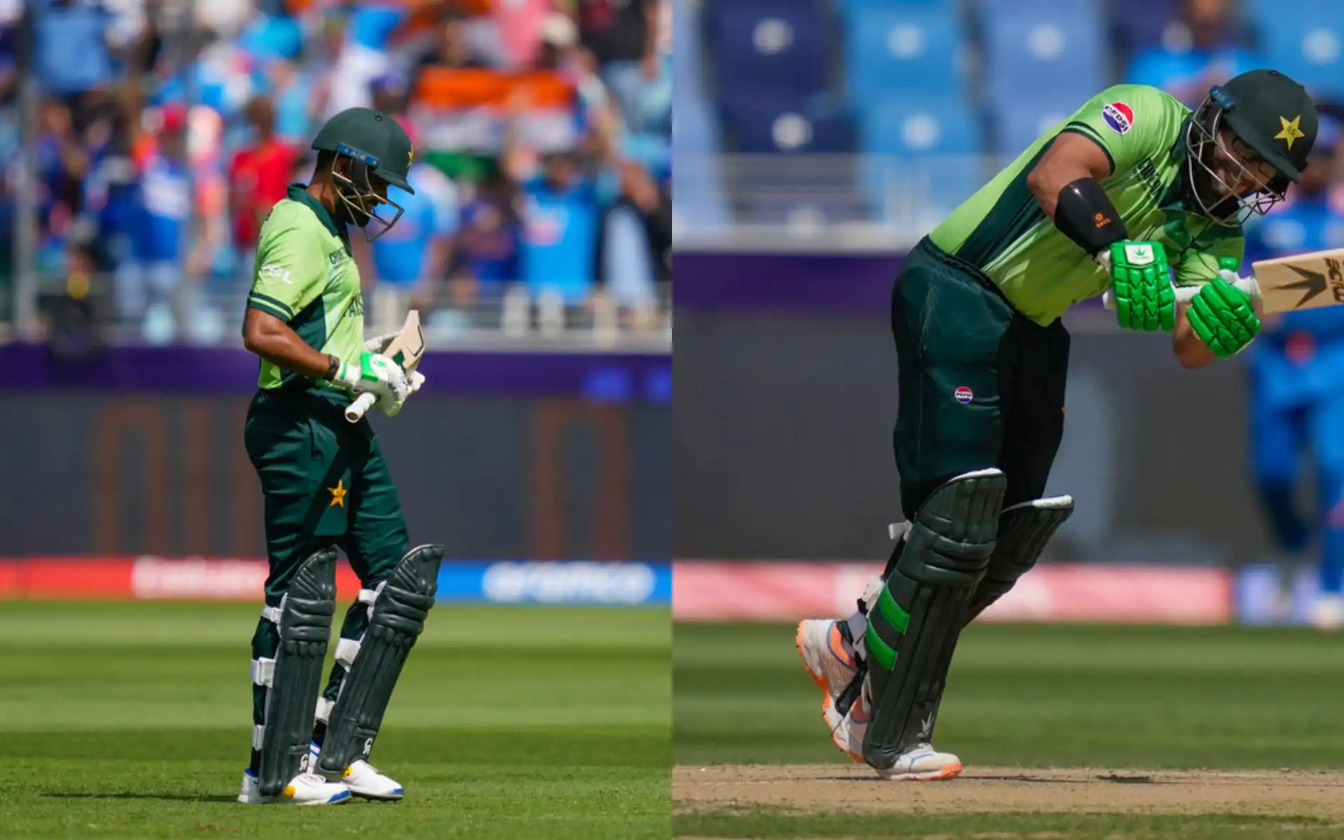 Babar Azam and Imam failed vs India [Source: AP]