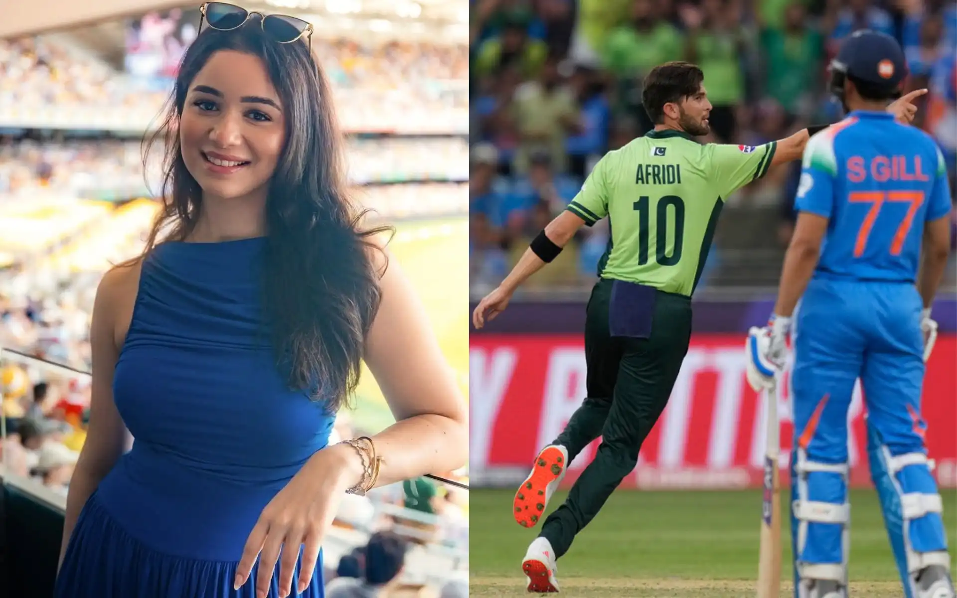 Sara Tendulkar and India-Pak Match (Source:@mufaddal_vohra and AP Photos)