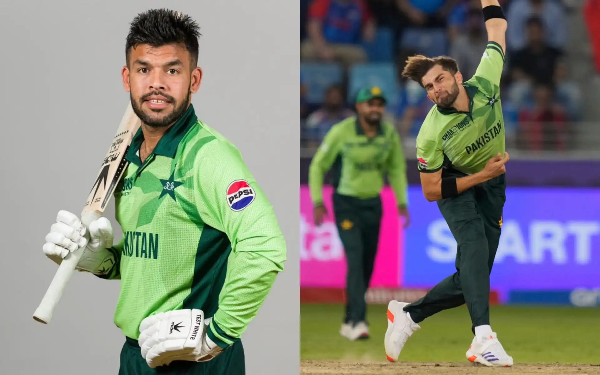 Usman Khan and Shaheen Afridi [Source: AP, @Mustafasays__/X]