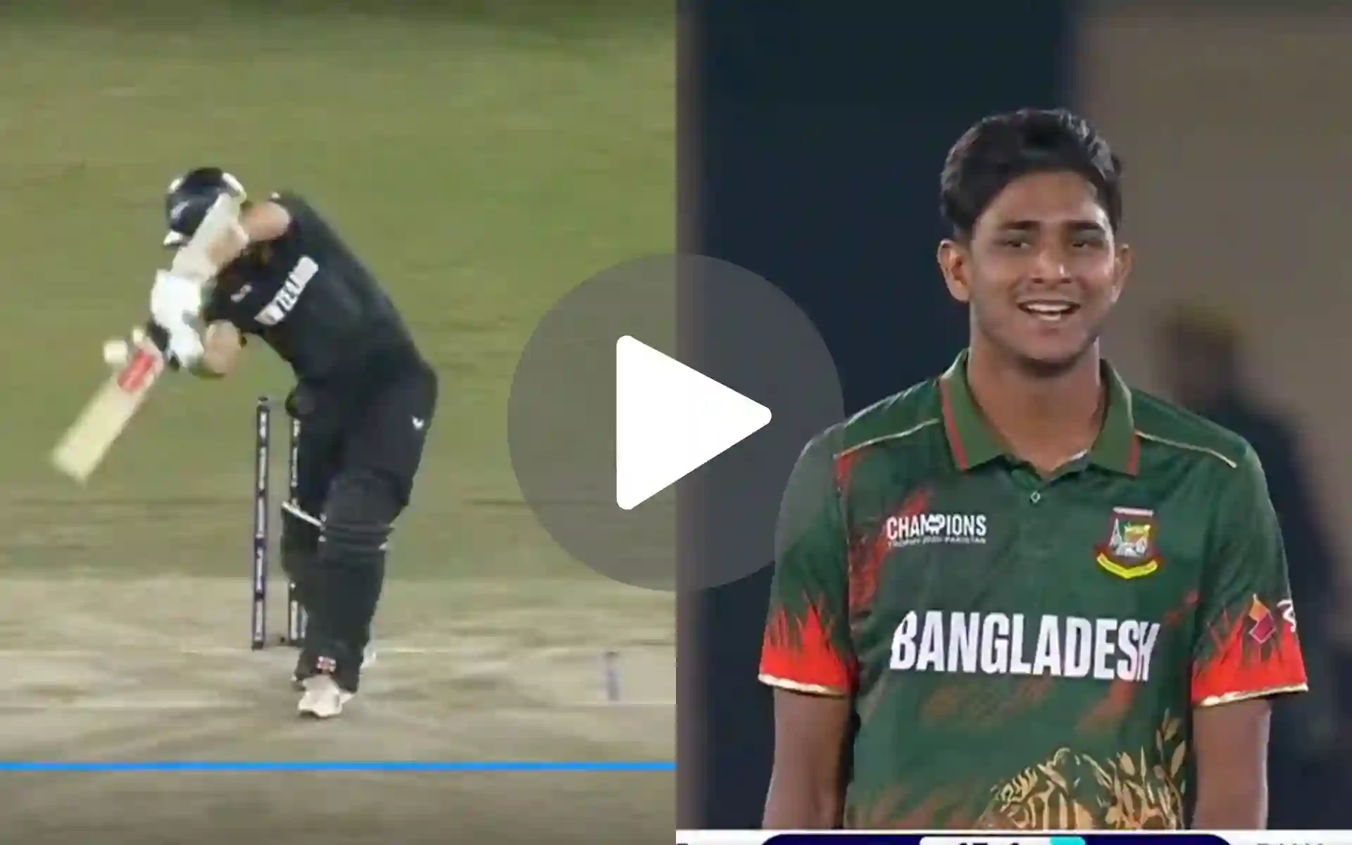 [Watch] Nahid Rana Gives Evil Smile As His Dream Ball Dismisses Kane Williamson