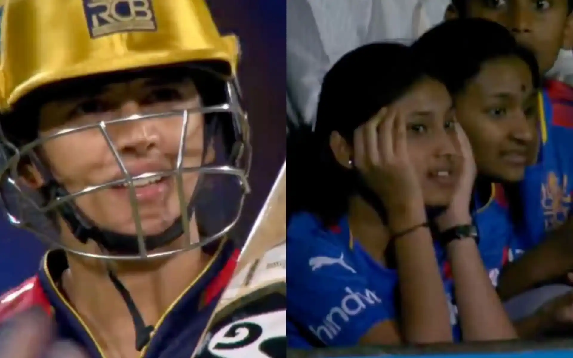 Smriti Mandhana after her dismissal agains UP Warriorz [Source: @kuchbhi12341416/x.com]