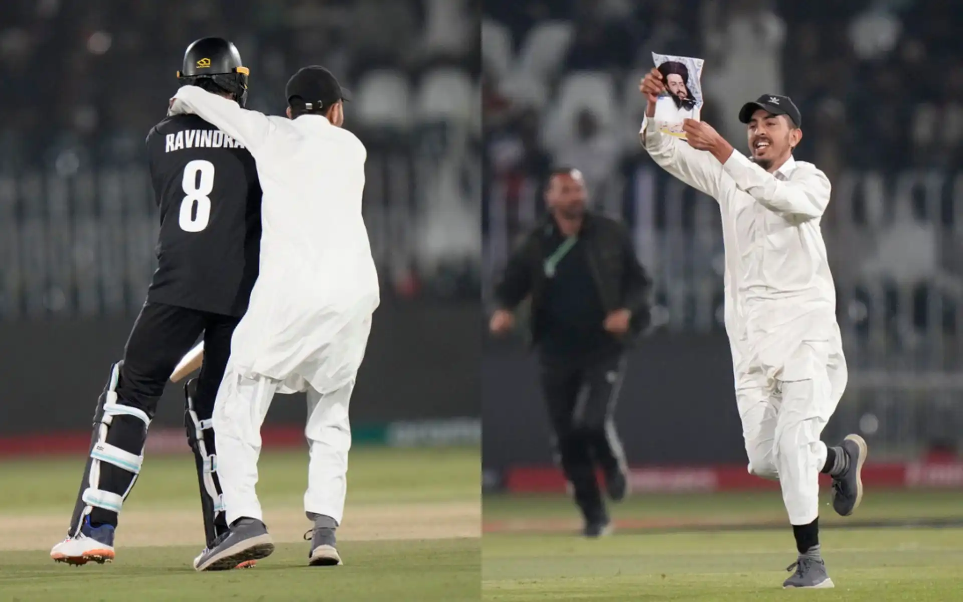 TLP supporter grabs Rachin Ravindra [Source: AP]