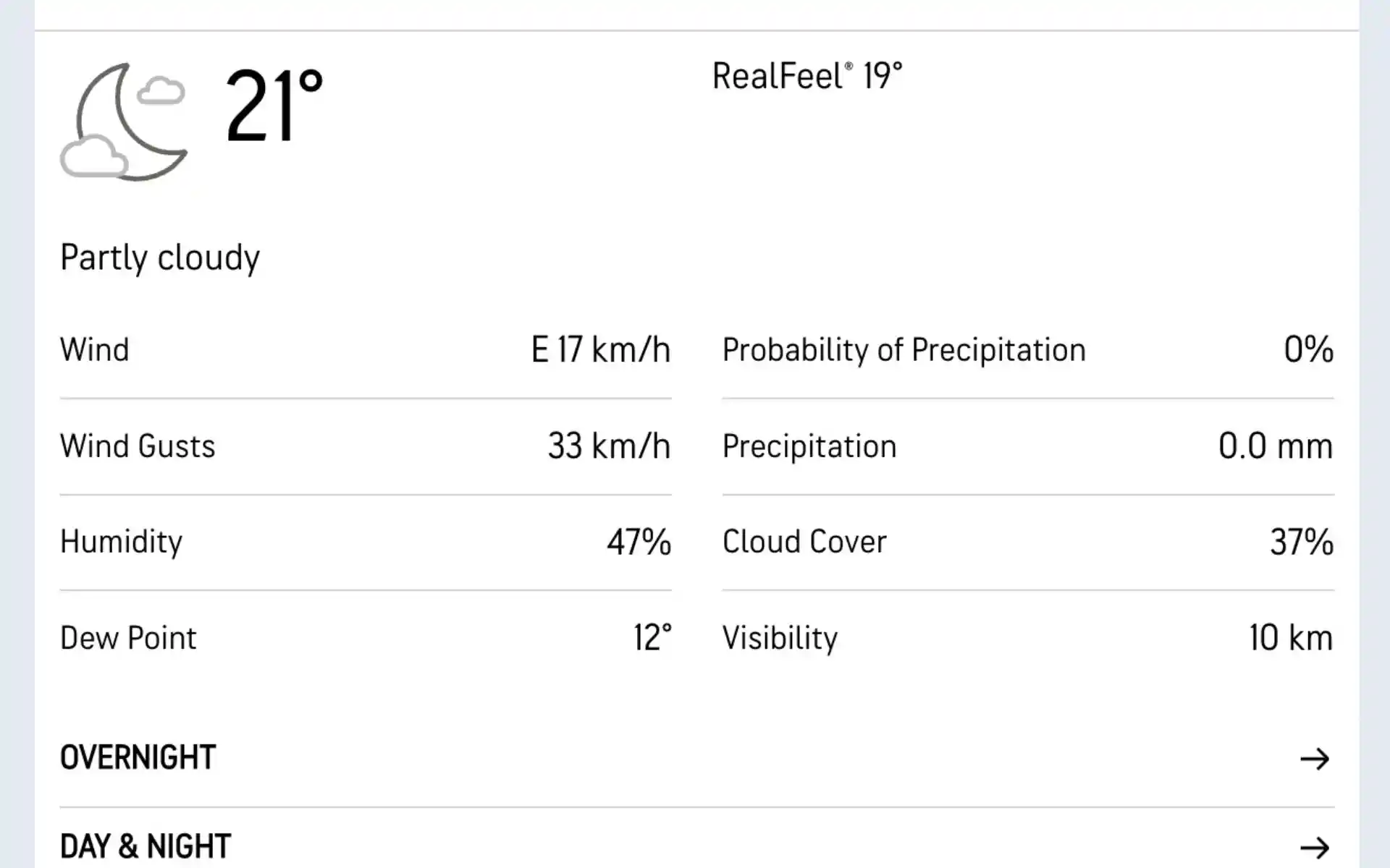 DC बनाम GG के लिए मौसम की रिपोर्ट (Source: @Accuweather.com)