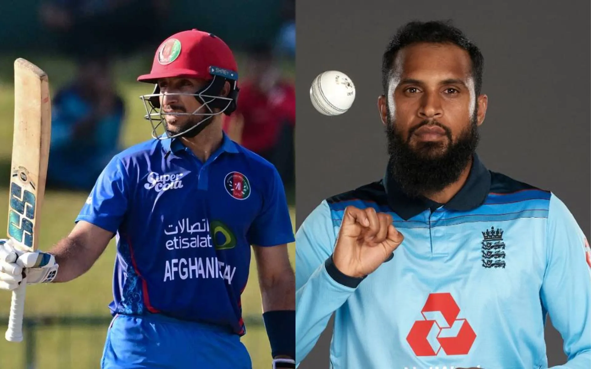 Rahmat Shah vs Adil Rashid [Source: @AjayJadeja171, @ICC/x.com]