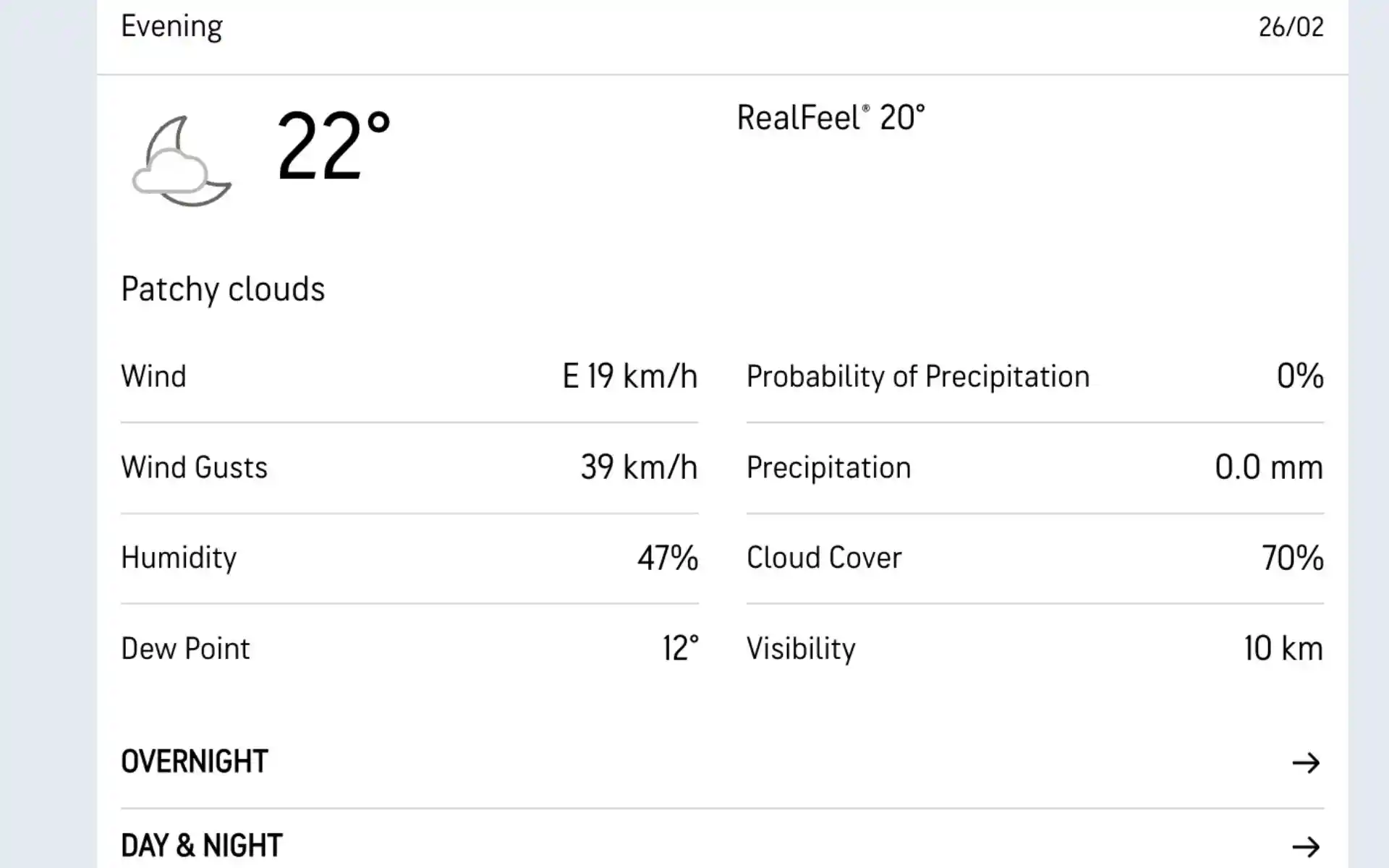 MI-W बनाम UPW-W के लिए मौसम रिपोर्ट (source: @AccuWeather.com)