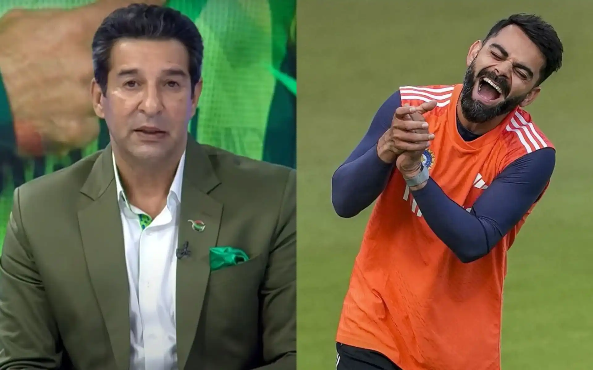 Wasim Akram and Virat Kohli [Source: @Afrahxqueen/X.com]