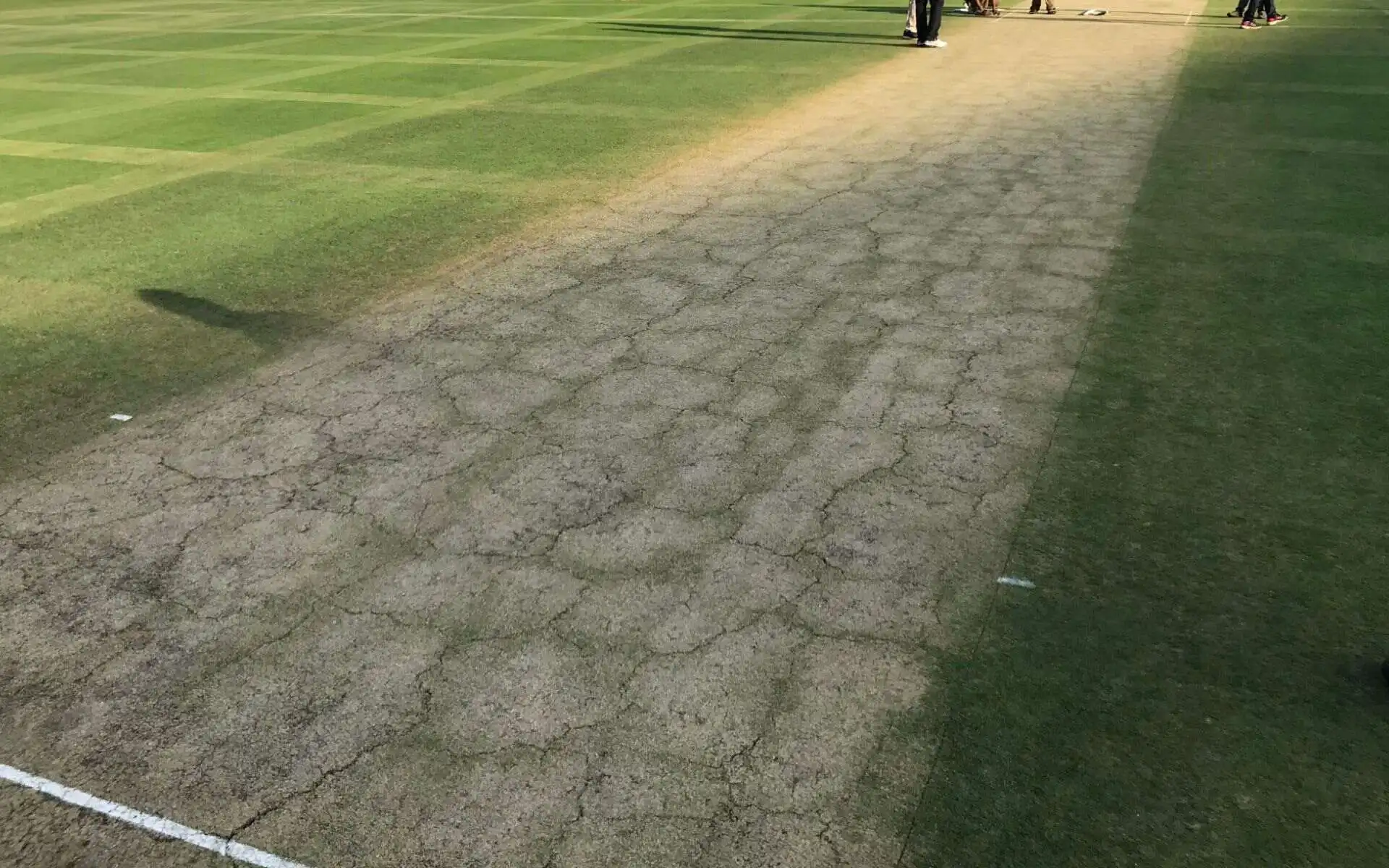 M Chinnaswamy Stadium, Bengaluru: Pitch [Source: @cricketcomau/x.com]