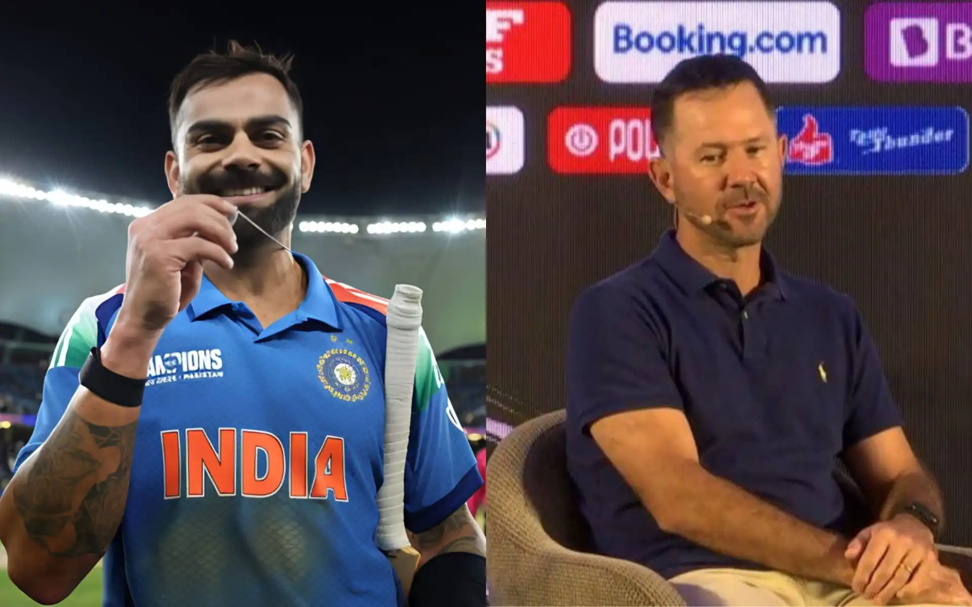 Ponting was full of praise for Virat Kohli. [Source - CricCrazyJohns/X.com]