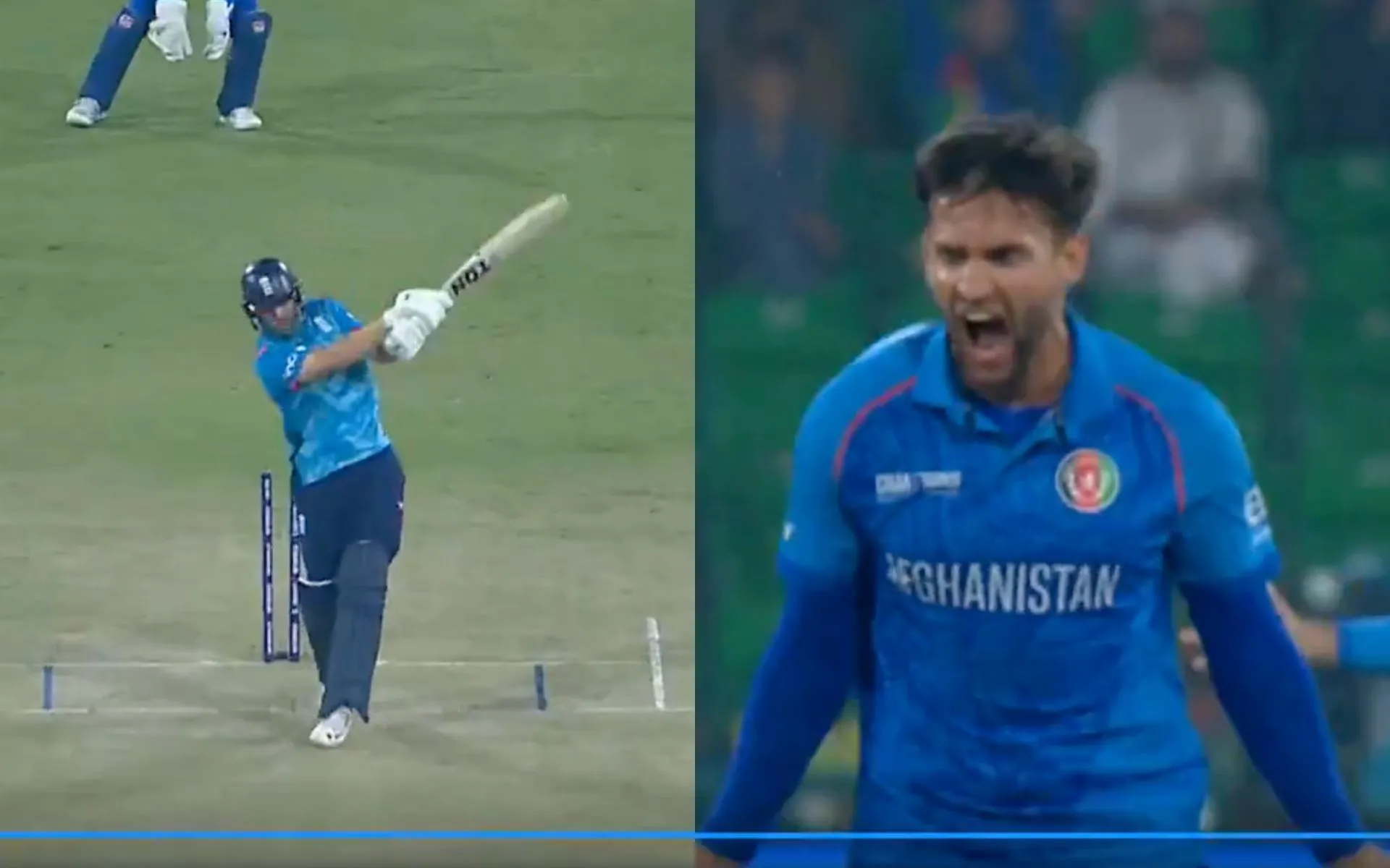 Azmat roars after dismissing Salt [Source: @kuchnahi1269083/X]