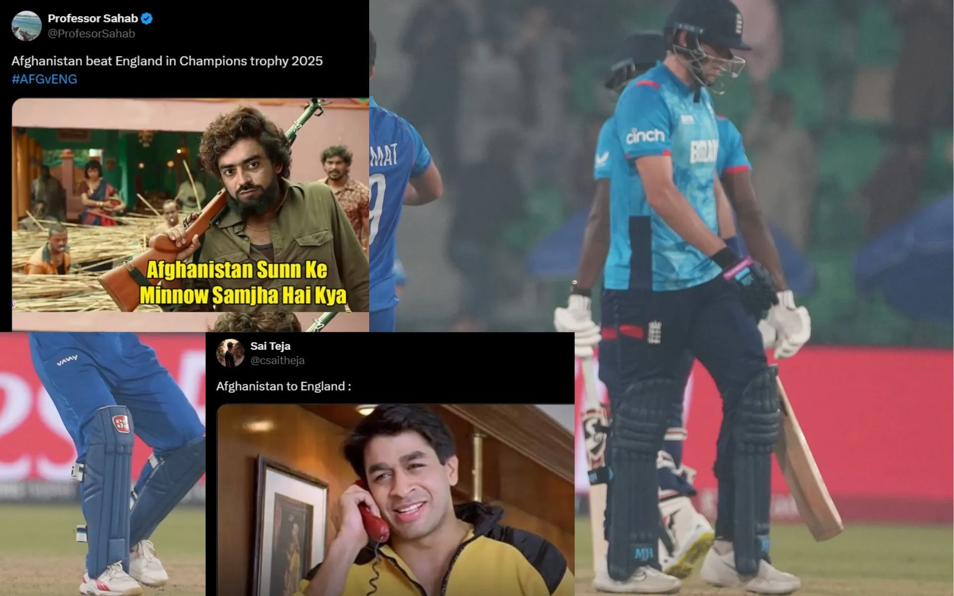 Fans roast England for early Champions Trophy exit [Source: @ACBofficials/x]