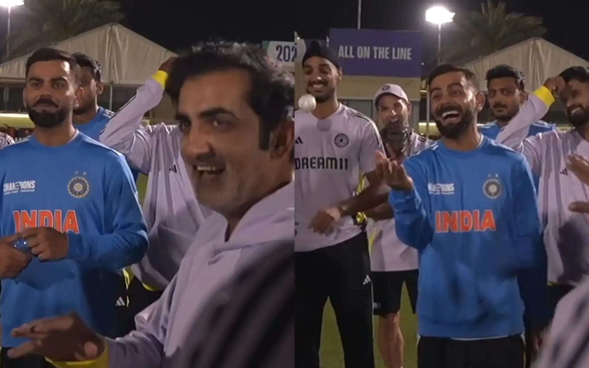 Virat Kohli and Gautam Gambhir sharing a laugh [Source: @BCCI/X.com]