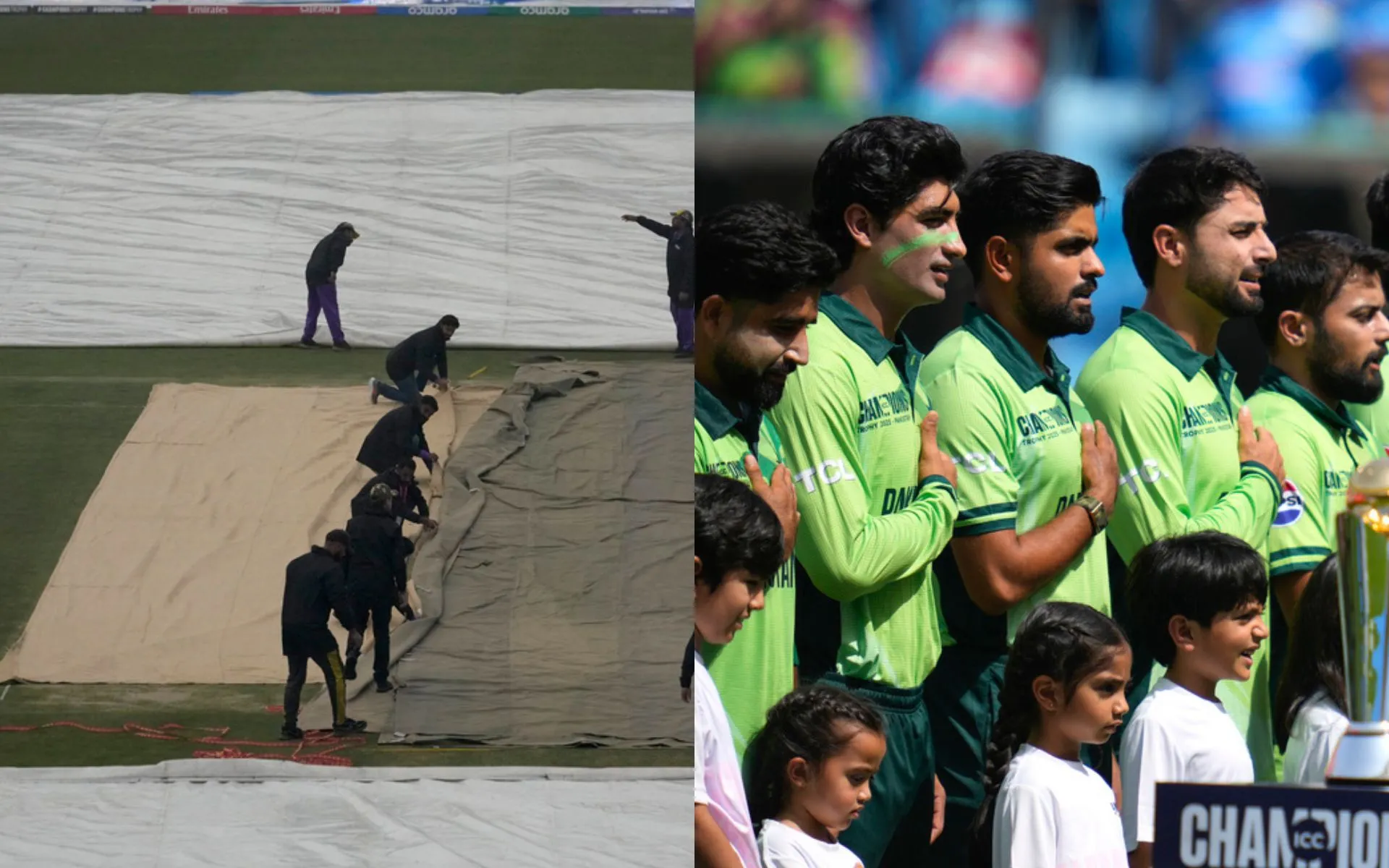 Rawalpindi Stadium and Pakistan team in Champions Trophy 2025 [Source: AP Photos]