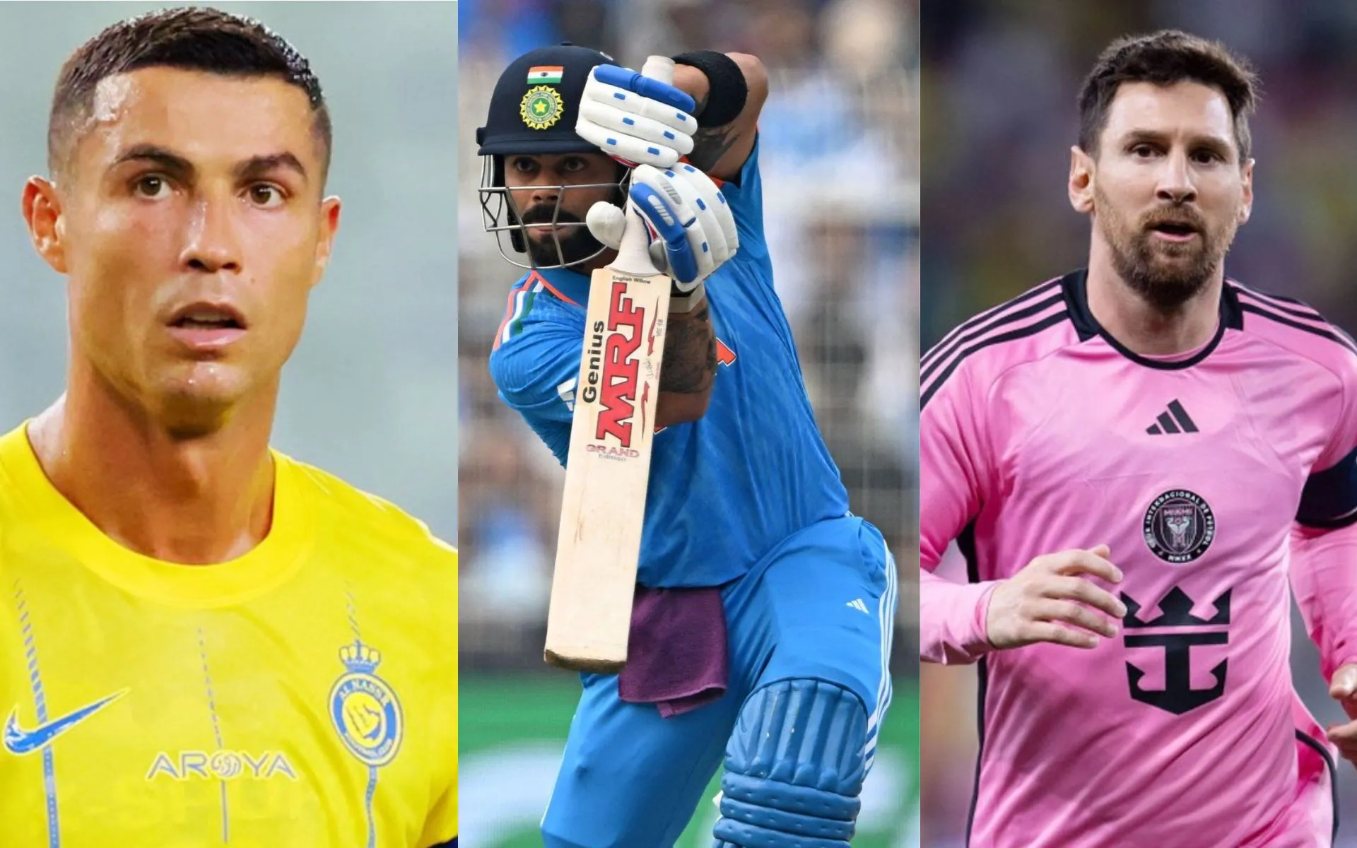 Cristiano Ronaldo, Virat Kohli and Lionel Messi [Source: @mufaddal_vohra/x]