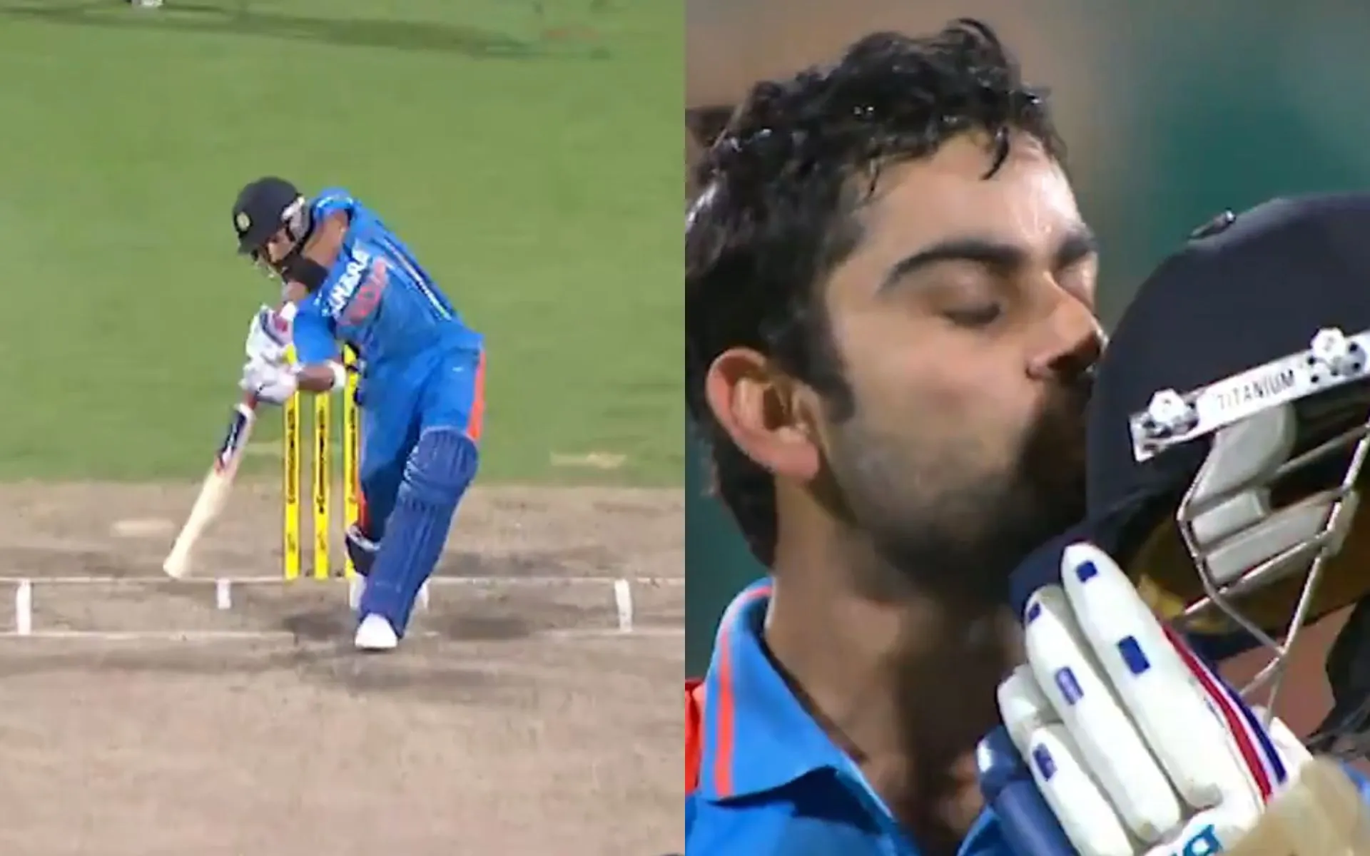 Virat Kohli smashing boundaries at Hobart [Source: @CricCrazyJohns/X.com]
