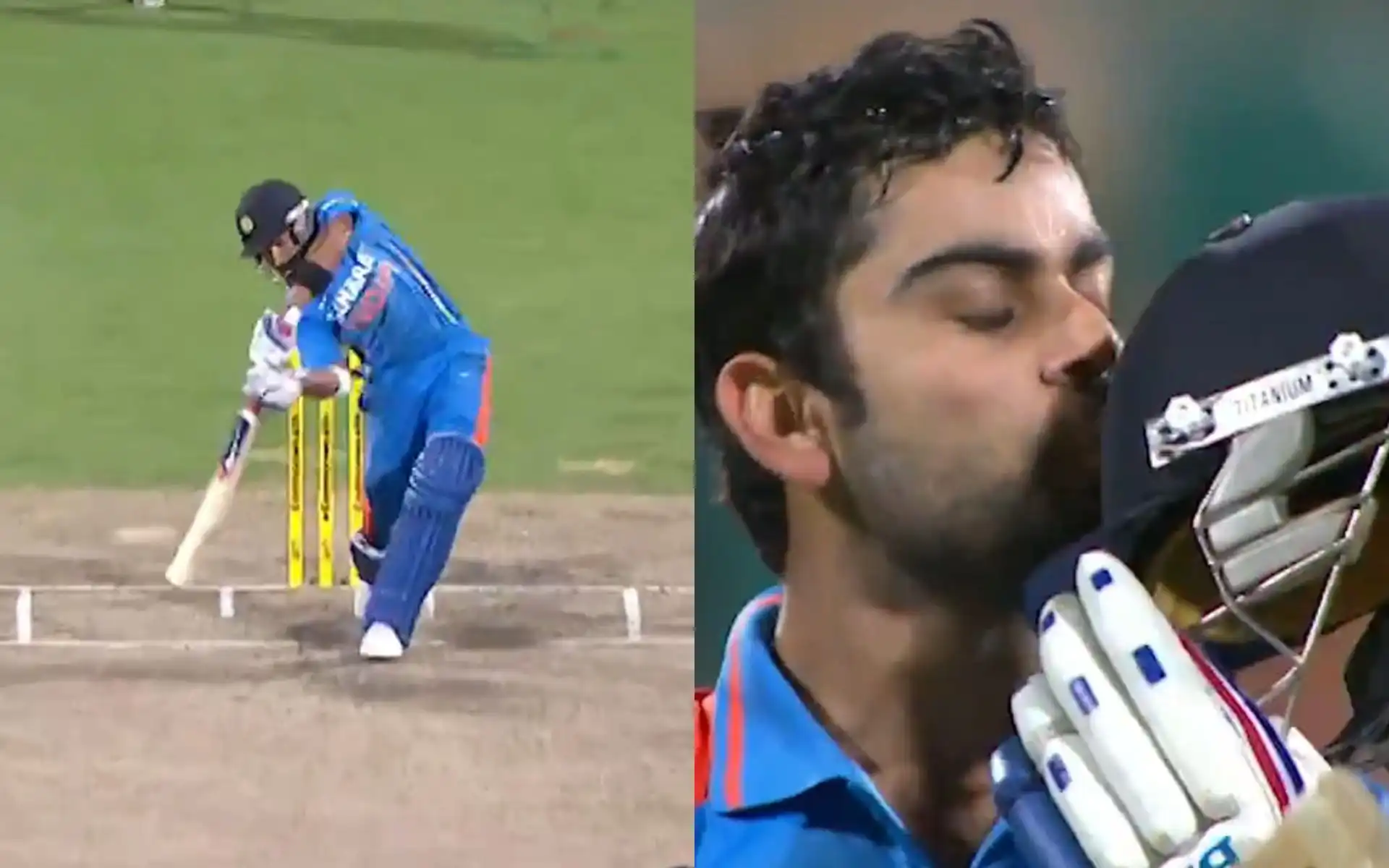 Virat Kohli smashing boundaries at Hobart [Source: @CricCrazyJohns/X.com]